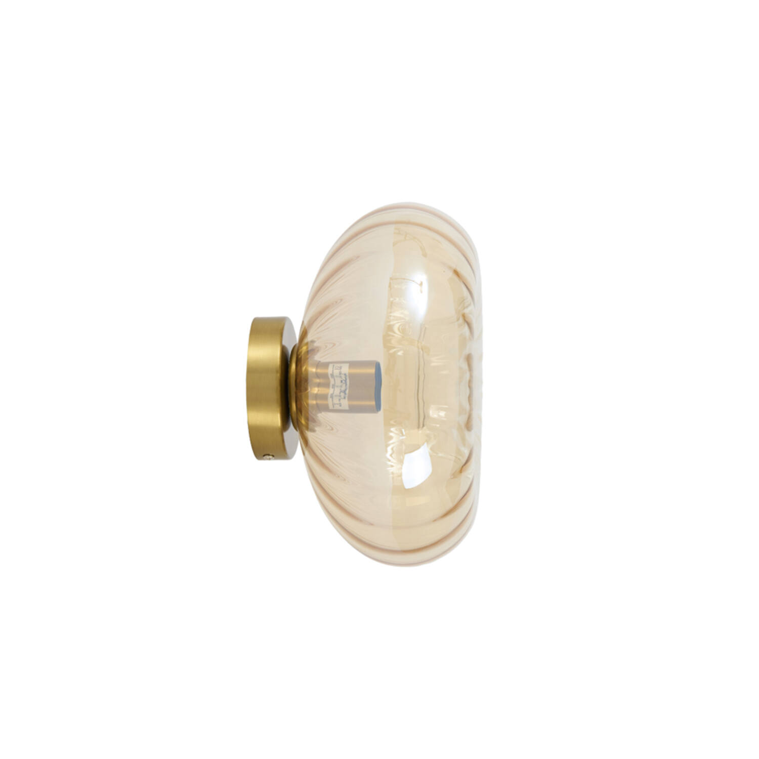 Wall lamp Ø30 cm MASHA glass amber+gold