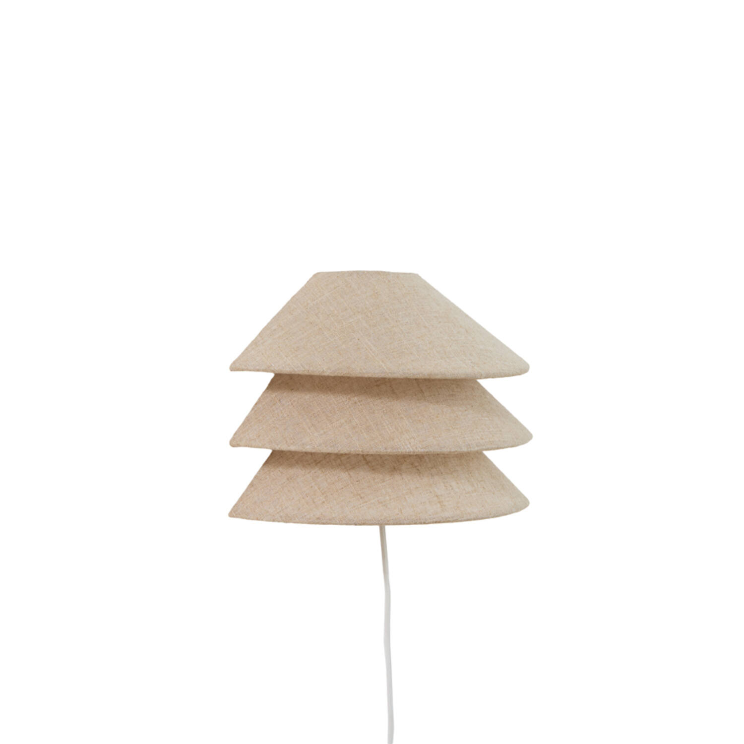 Wall lamp E14 28x14x19 cm WARIDO linen natural