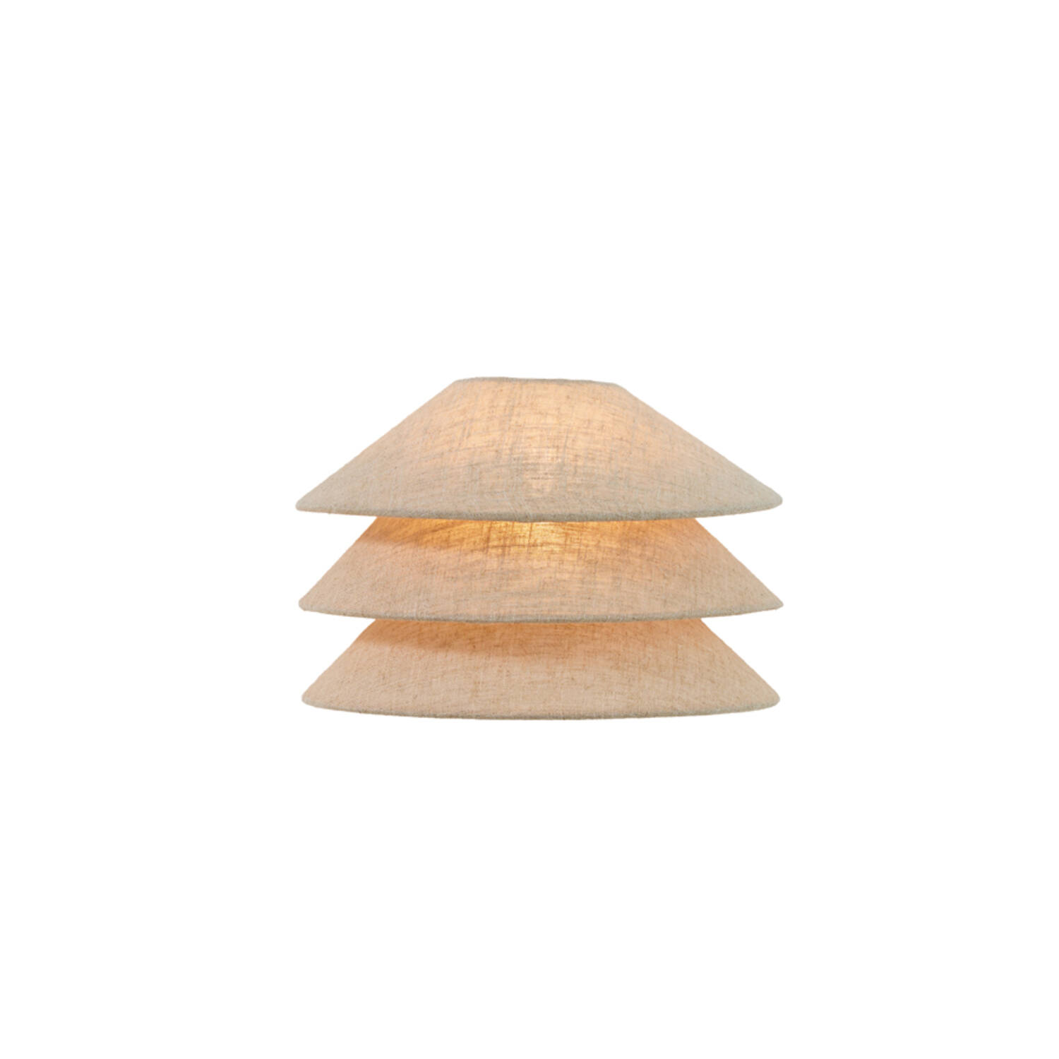 Wall lamp E14 28x14x19 cm WARIDO linen natural