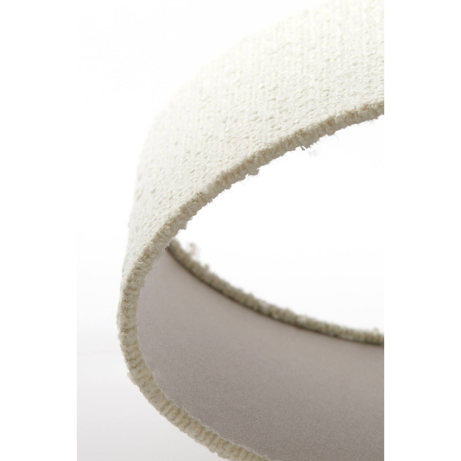 Pantalla de lámpara ovalado recto y estrecho 38-17,5-28 cm BOLERO blanco