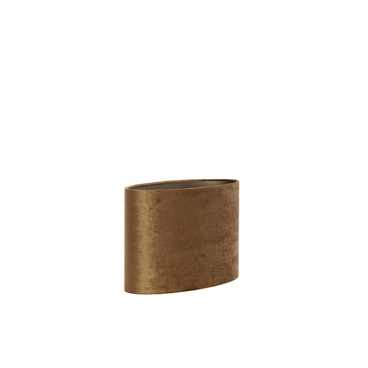 Pantalla de lámpara ovalado recto y estrecho 38-17,5-19 cm GEMSTONE bronce