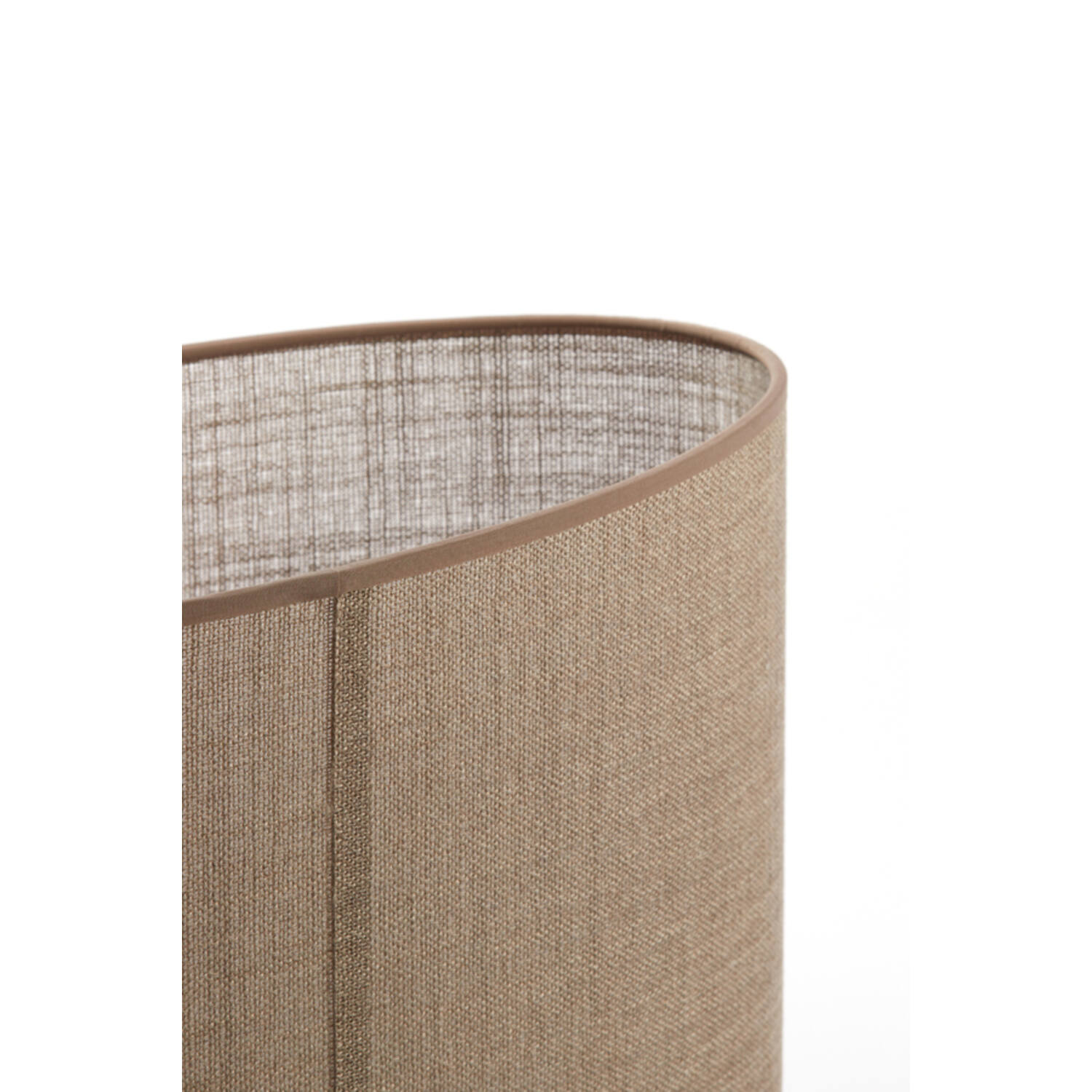 Pantalla de lámpara ovalado recto y estrecho 45-21-32 cm CADEN beige