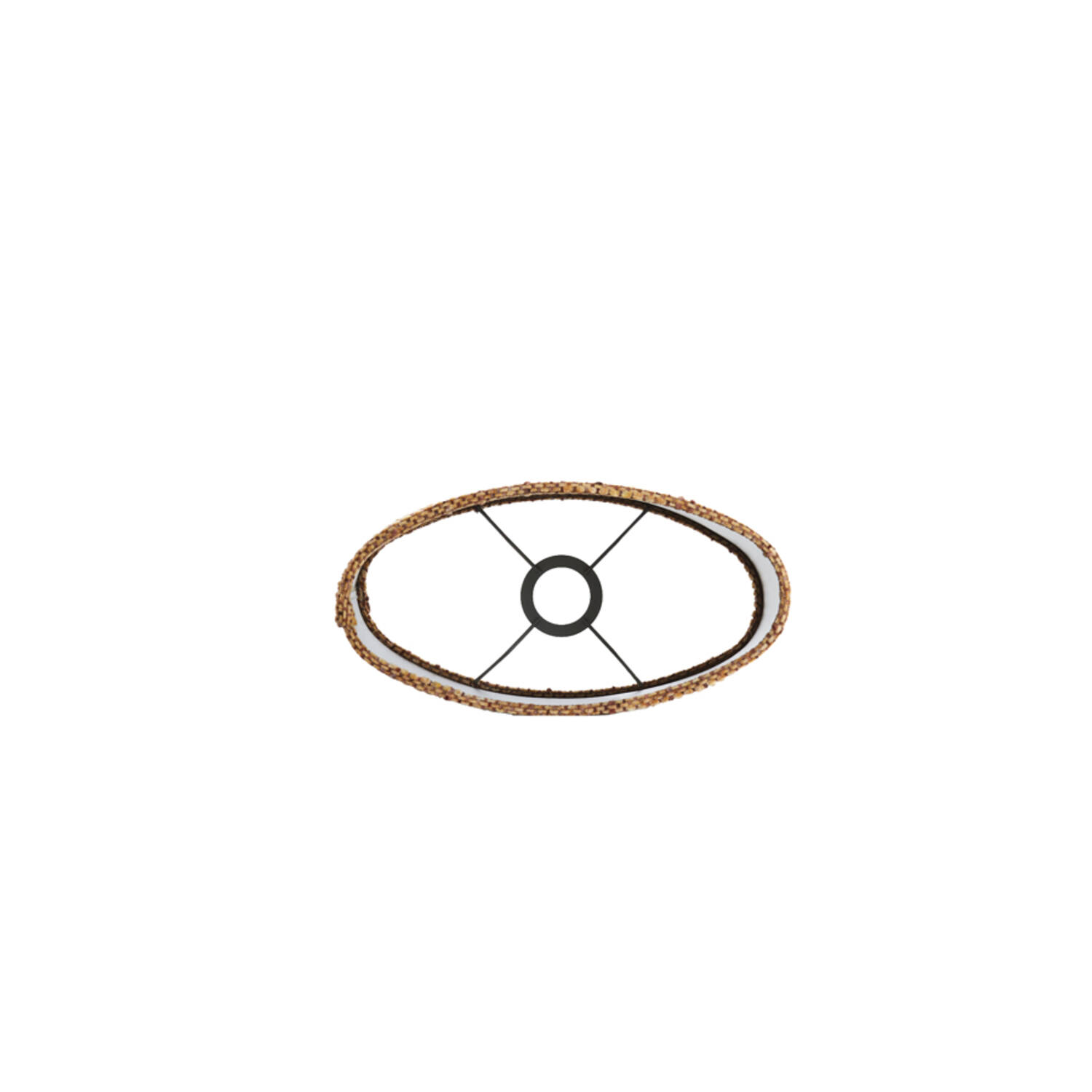 Kap ovaal recht smal 30-15-25 cm OSIRE terra-bruin