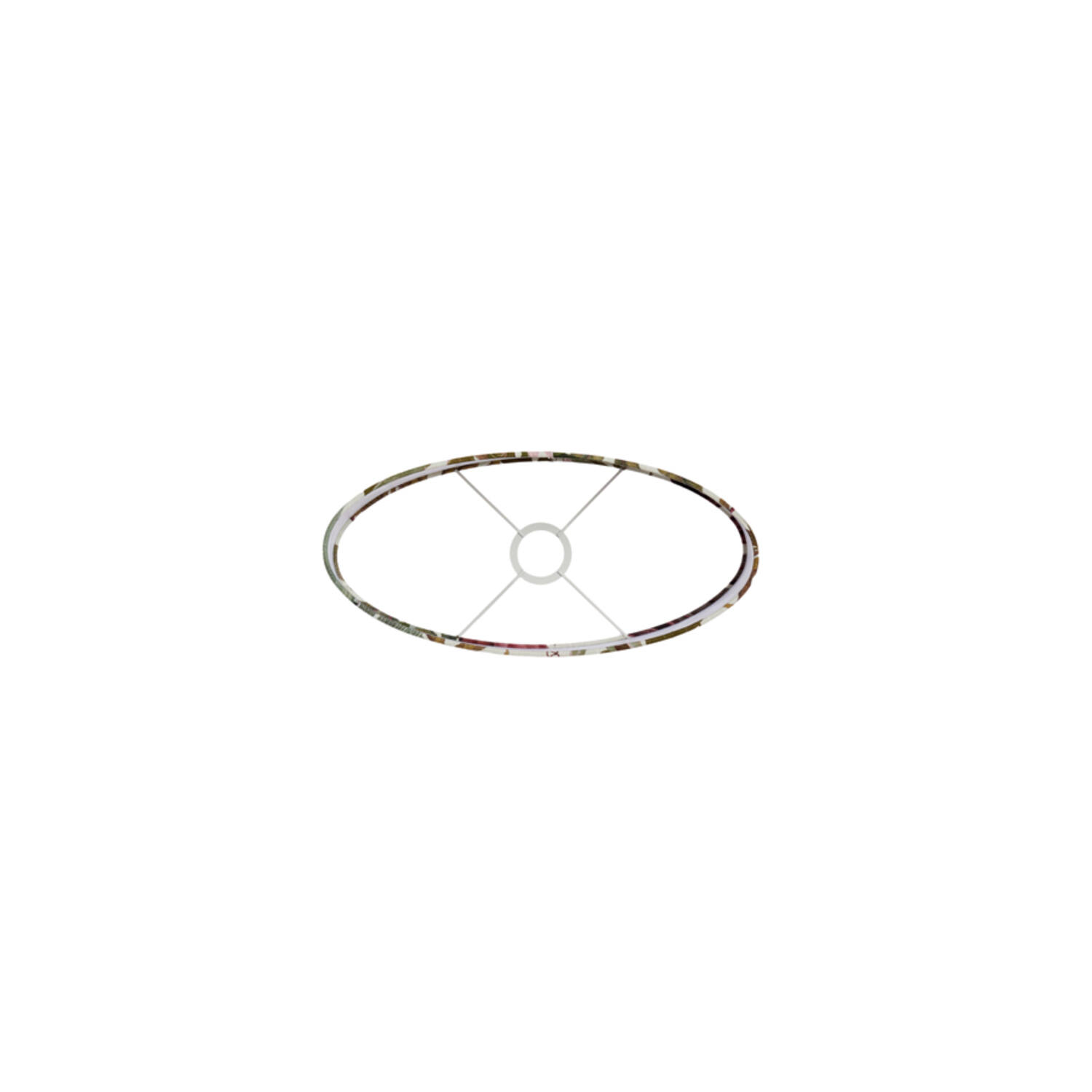 Kap ovaal recht smal laag 38-17,5-19 cm ISADORE wit