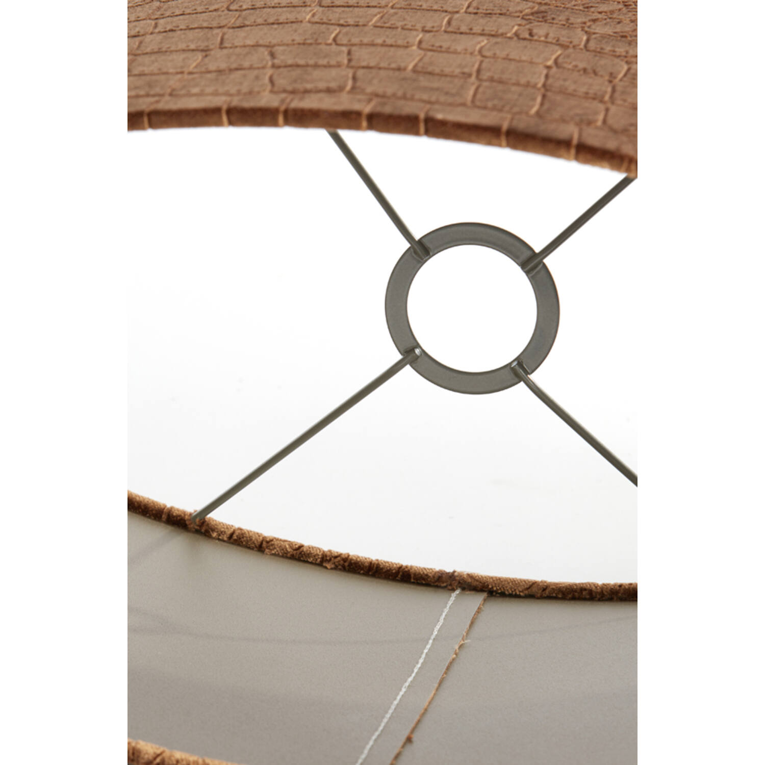 Shade oval straight slim 45-21-22 cm PRAYA brown