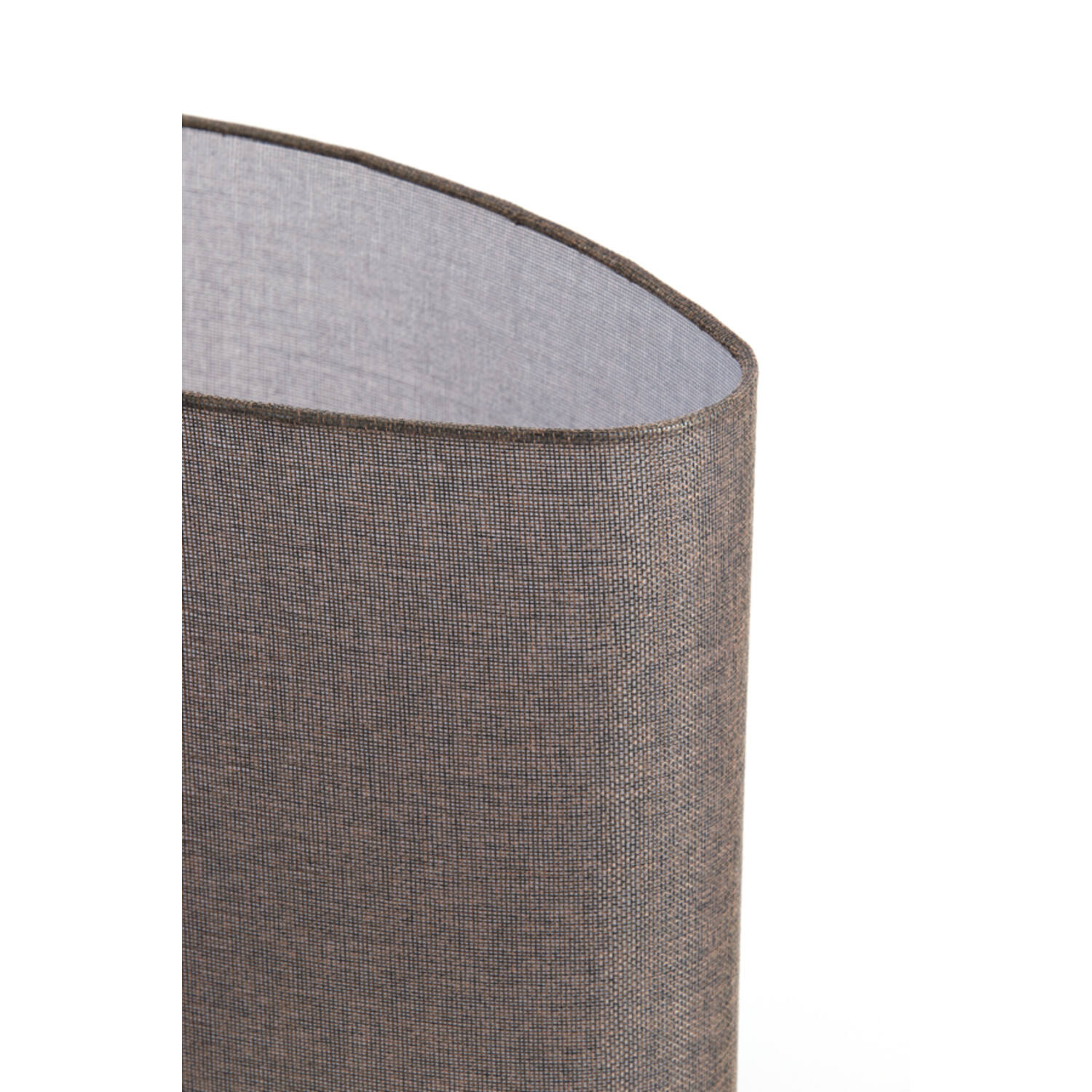 Kap ovaal 45-21-32 cm BRANFO linnen donker bruin