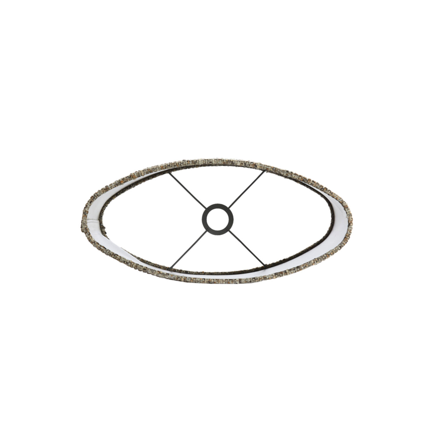 Shade oval straight slim 45-21-32 cm OSIRE grey-brown
