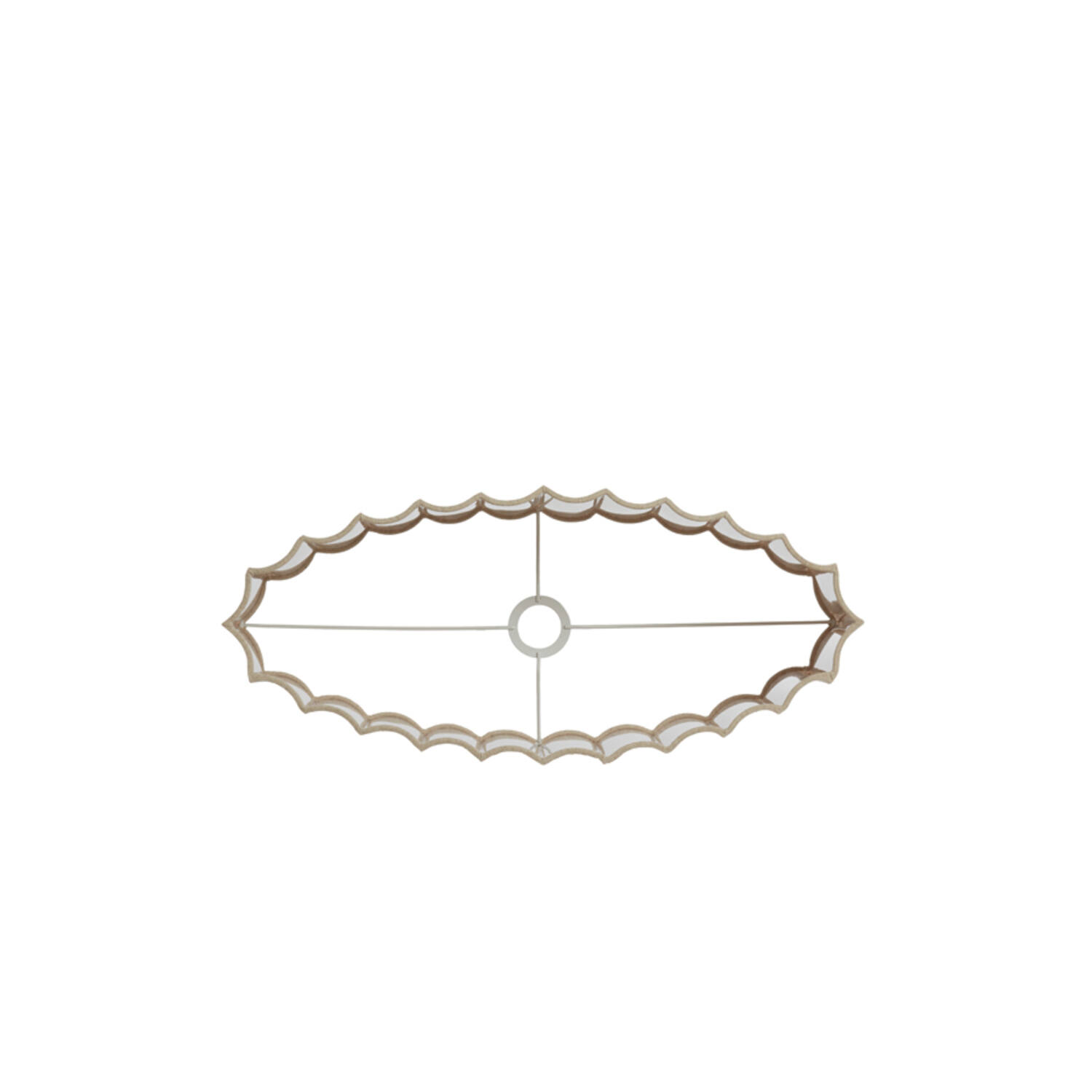 Shade oval straight slim 58-24-27 cm DISLI natural