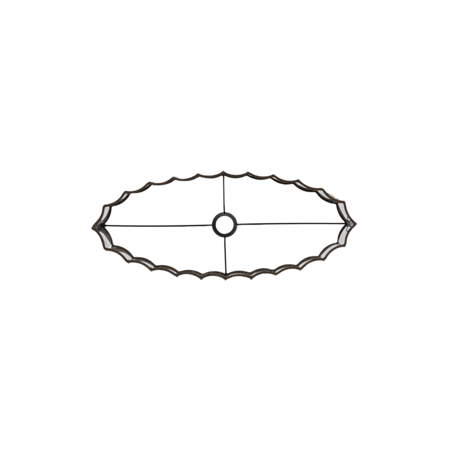 Shade oval straight slim 58-24-27 cm DISLI linen brown