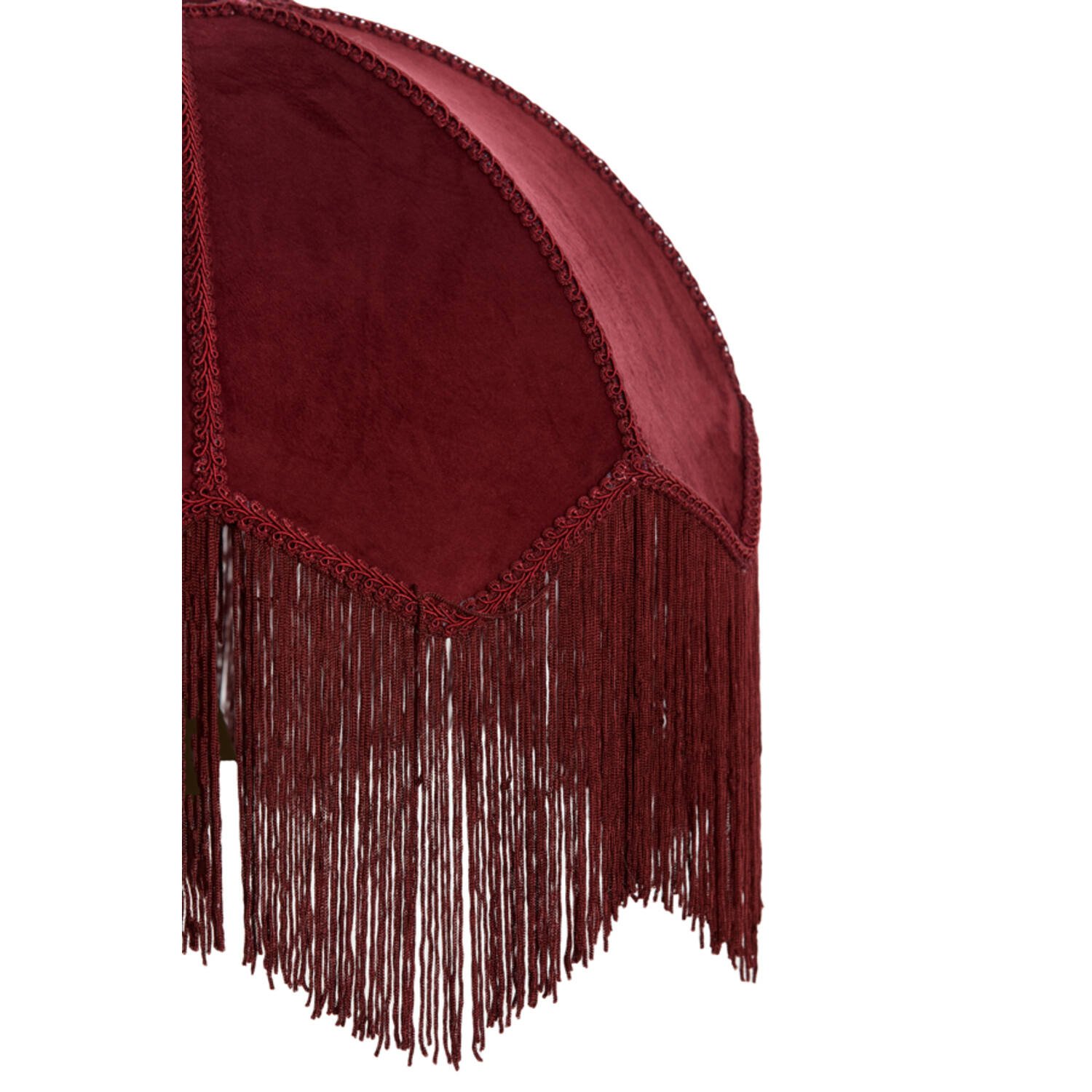 Kap Ø35x26 cm MALACIA velvet bordeaux