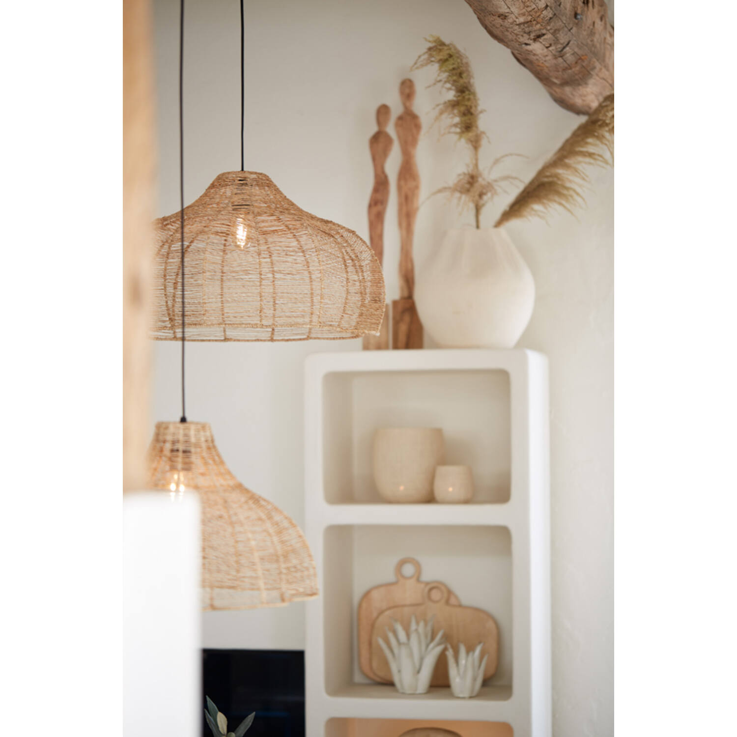 Kap hang Ø60x34 cm TONODA jute naturel