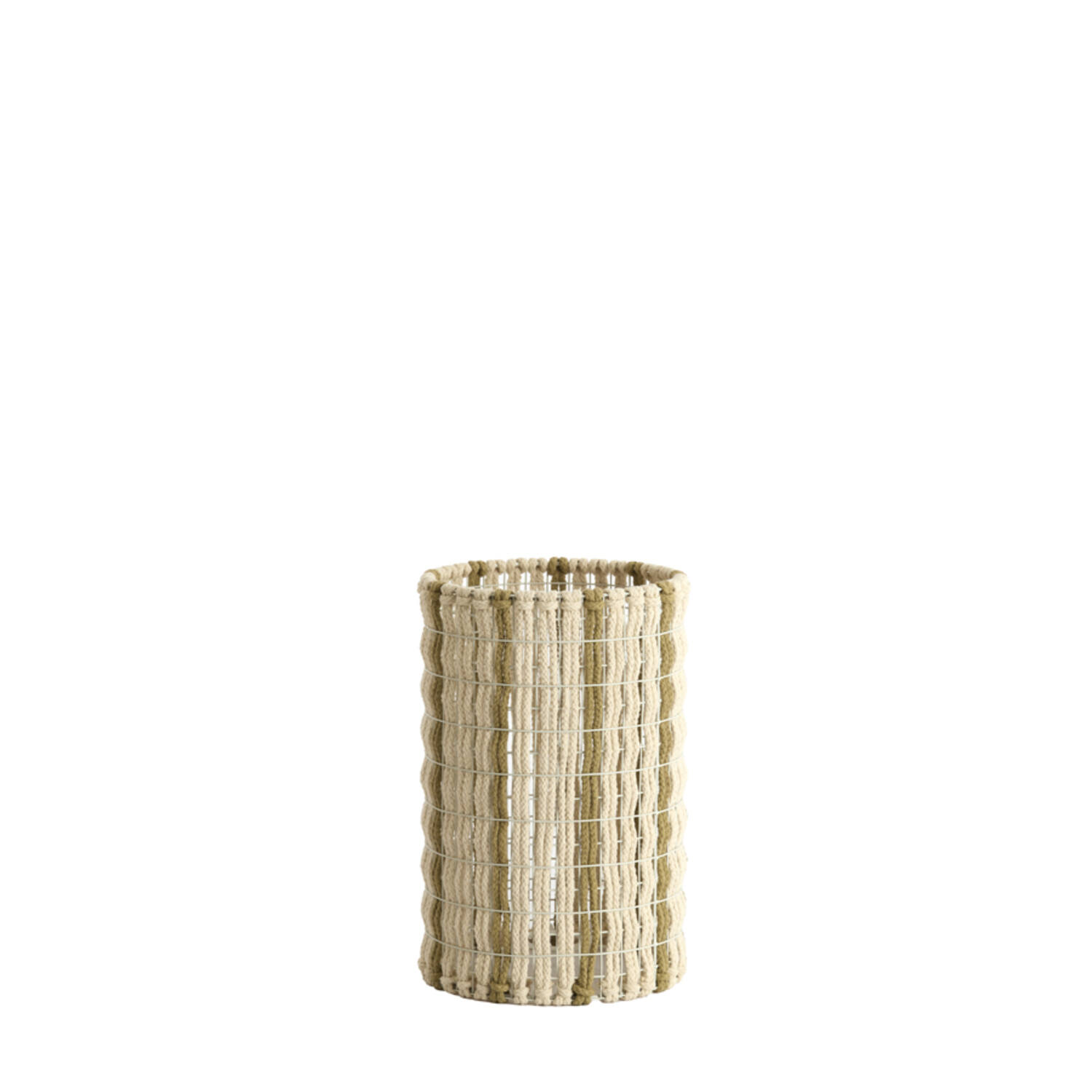 Shade cylinder 21-21-31,5 cm SIMBELIN cream+olive green