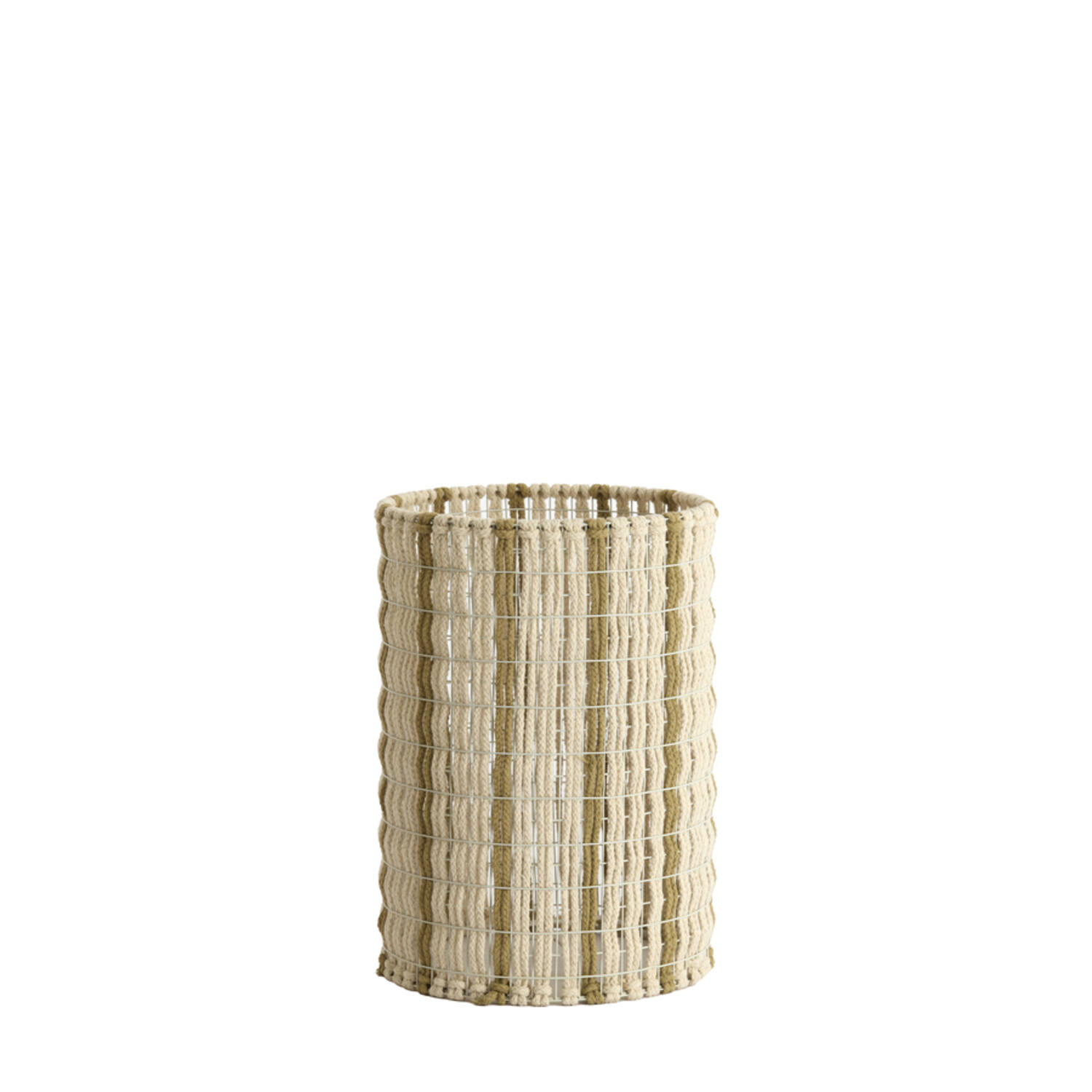 Shade cylinder 26-26-36,5 cm SIMBELIN cream+olive green
