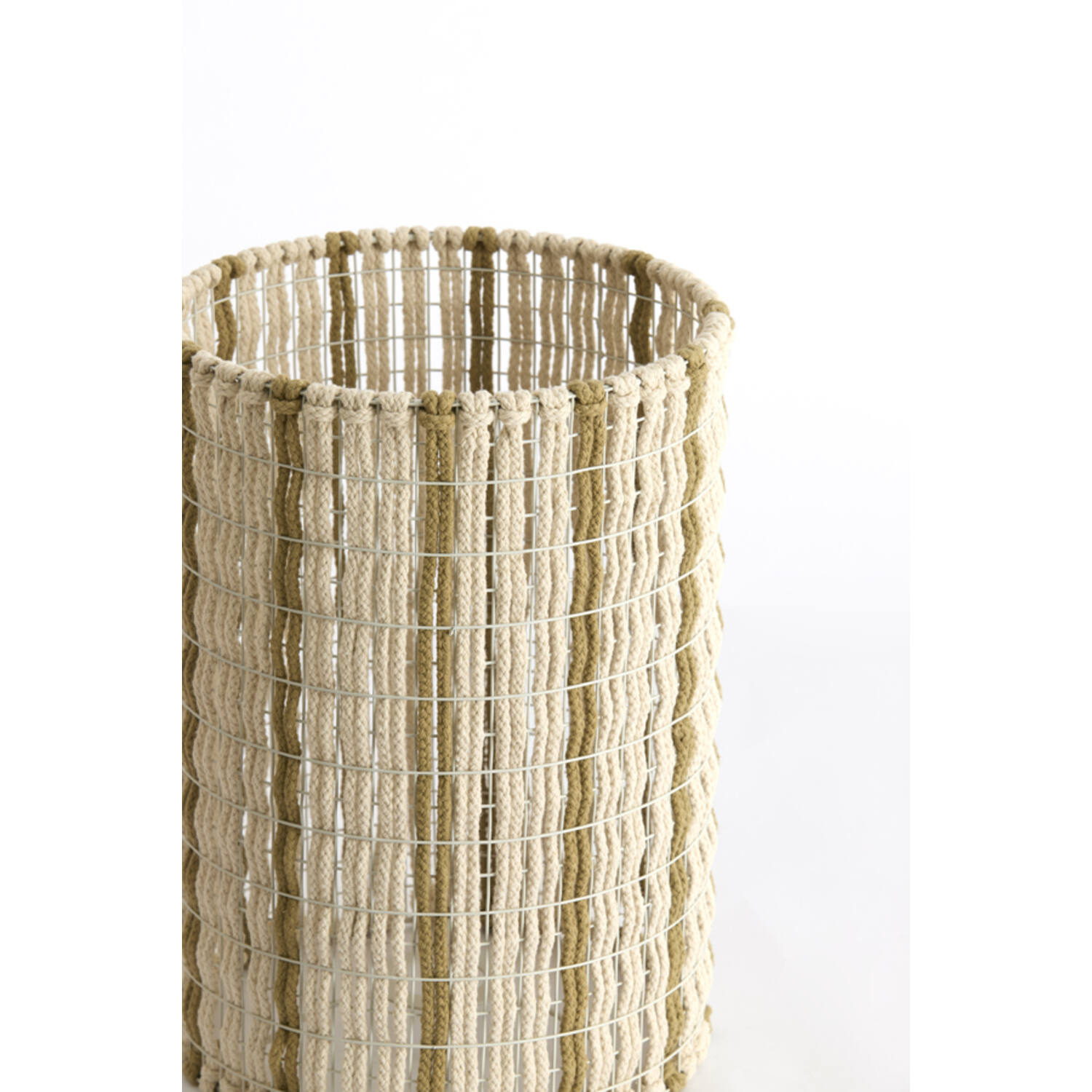 Shade cylinder 26-26-36,5 cm SIMBELIN cream+olive green