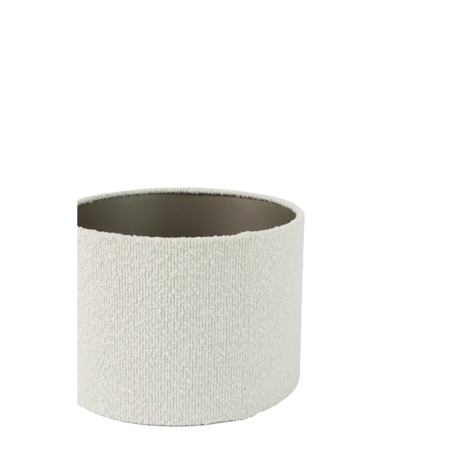 Shade cylinder 20-20-15 cm BOUCLE white