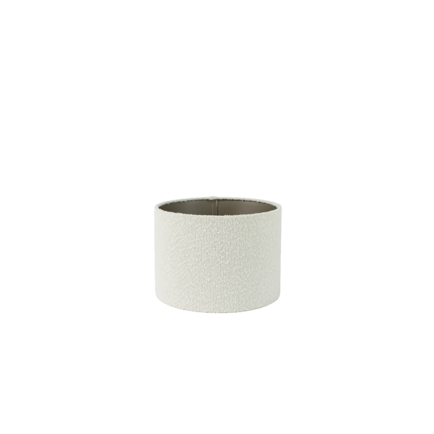 Shade cylinder 25-25-18 cm BOUCLE white