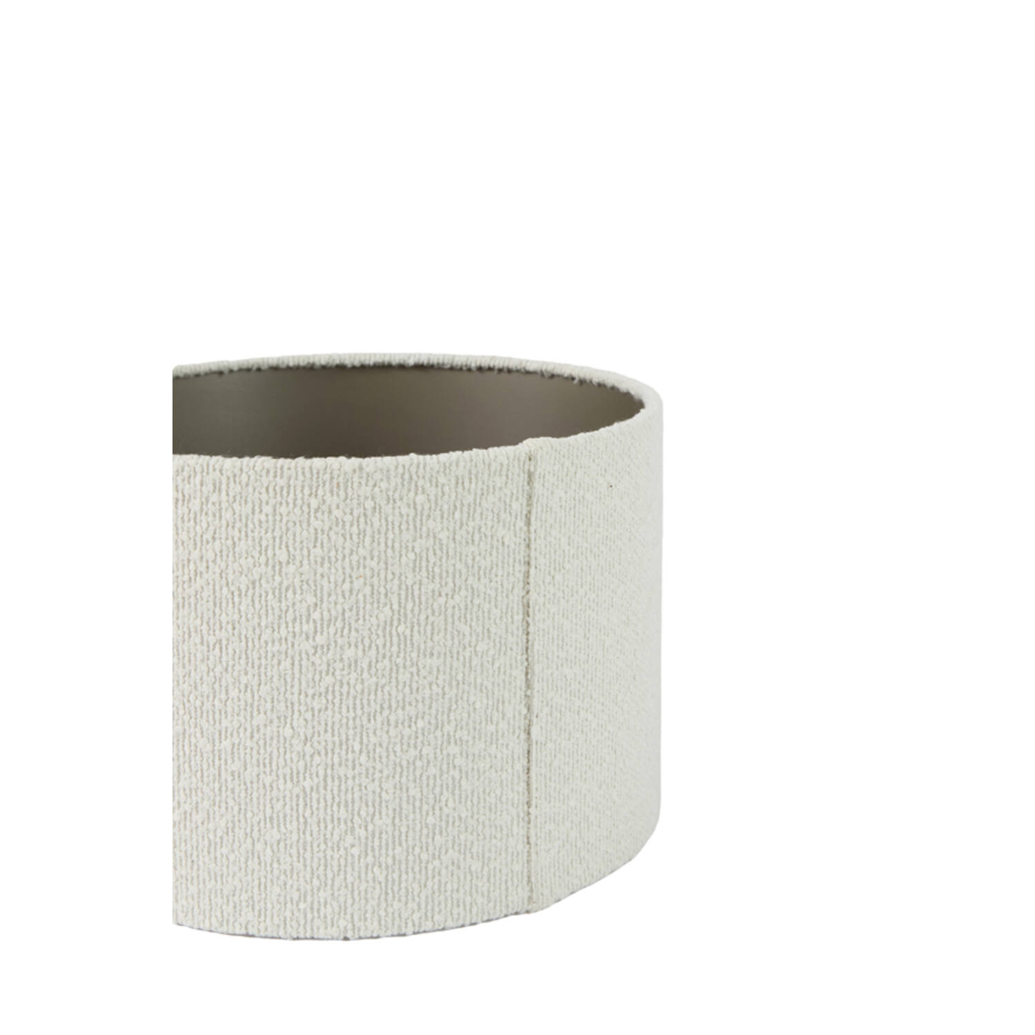 Shade cylinder 25-25-18 cm BOUCLE white
