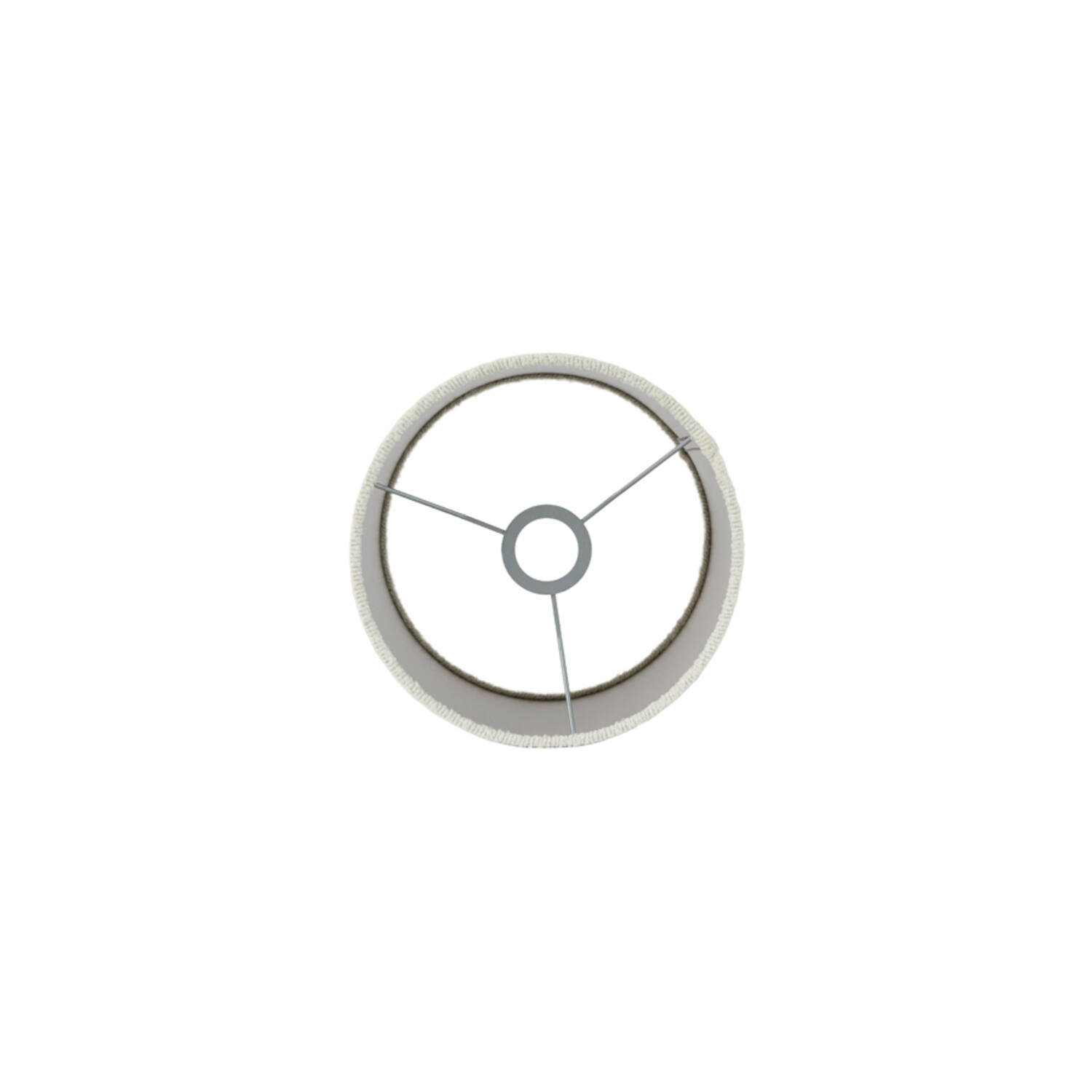Shade cylinder 25-25-18 cm BOUCLE white