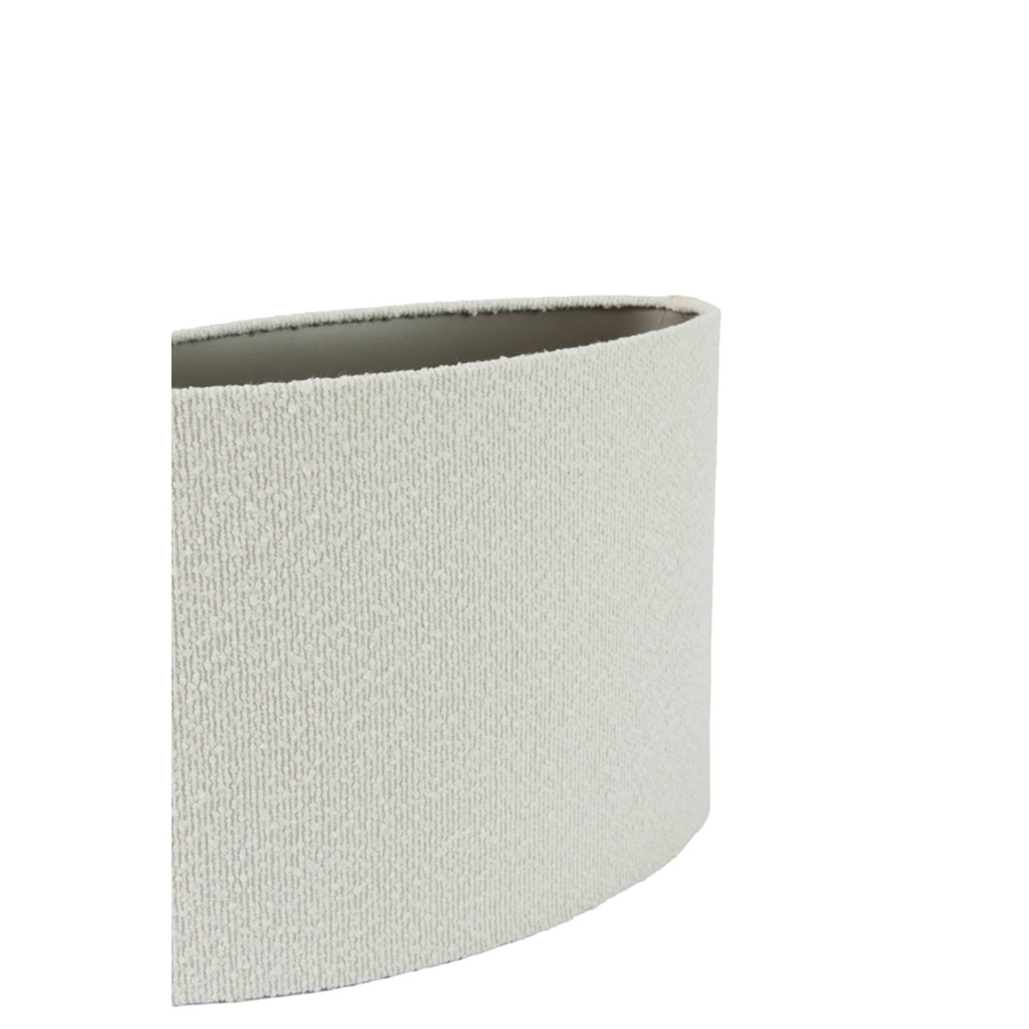 Shade oval straight slim 38-17,5-28 cm BOUCLE white