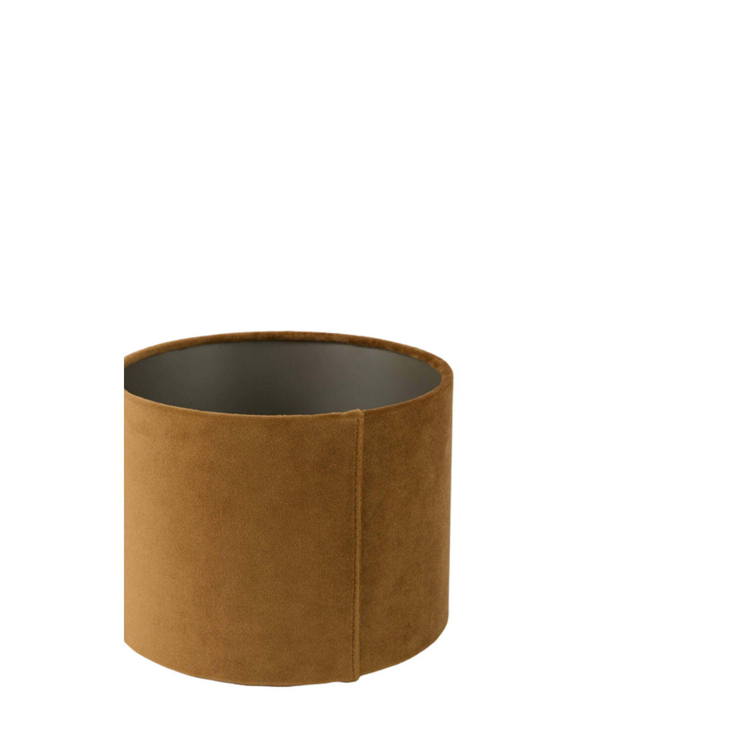 Shade cylinder 20-20-15 cm VELOURS cognac