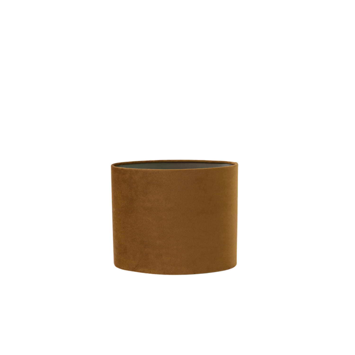 Shade oval straight slim 30-15-25 cm VELOURS cognac