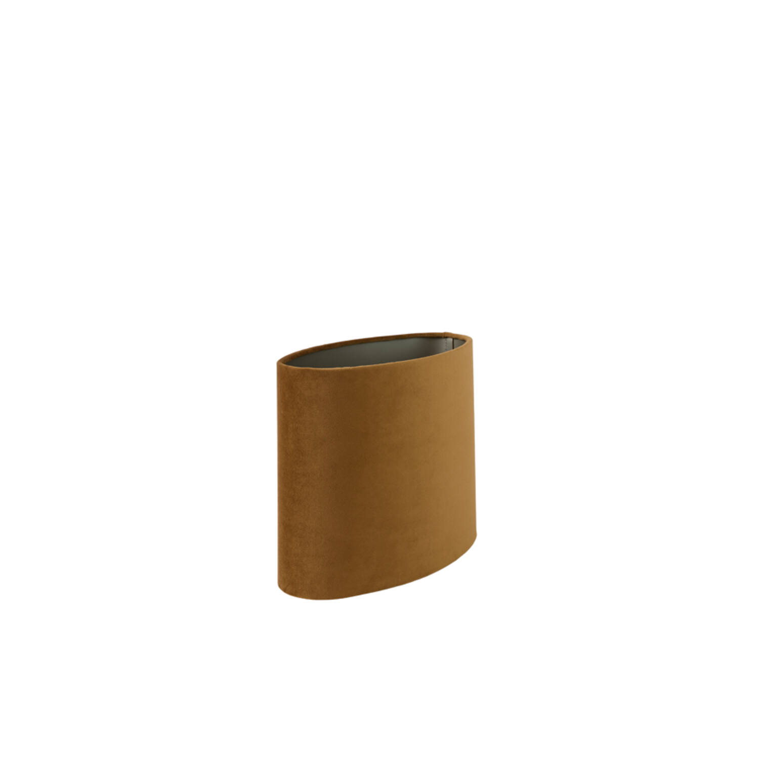 Shade oval straight slim 30-15-25 cm VELOURS cognac