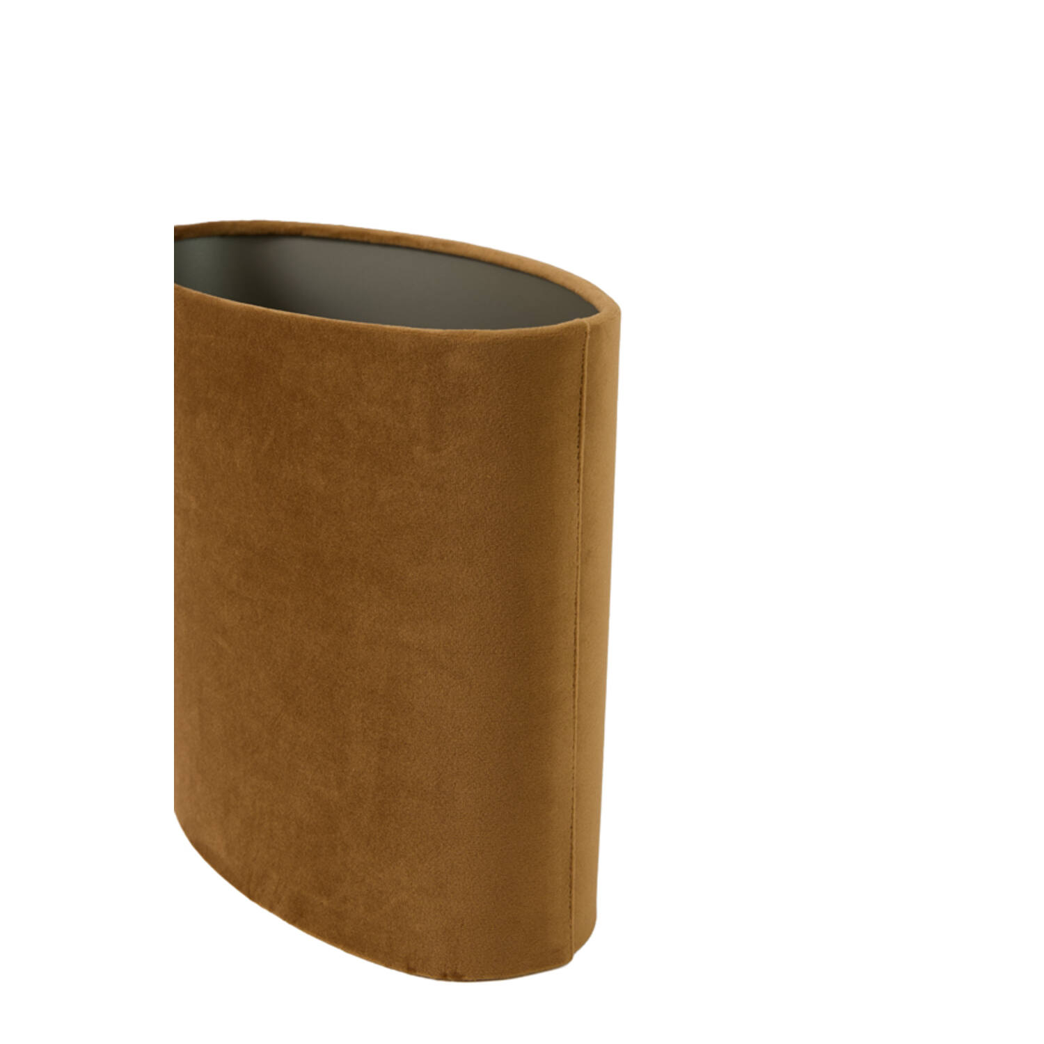 Shade oval straight slim 30-15-25 cm VELOURS cognac