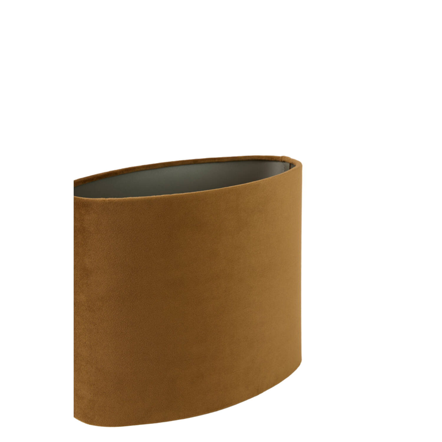 Shade oval straight slim 30-15-25 cm VELOURS cognac