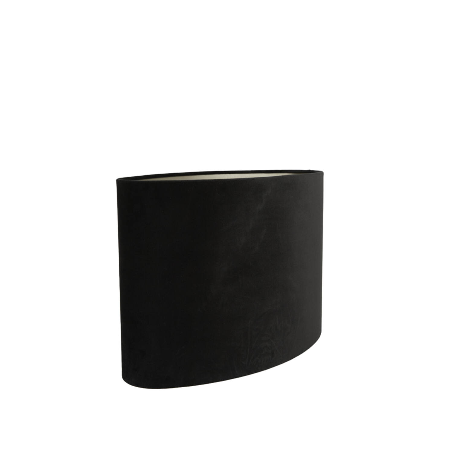 Shade oval straight slim 45-21-32 cm VELOURS black-taupe