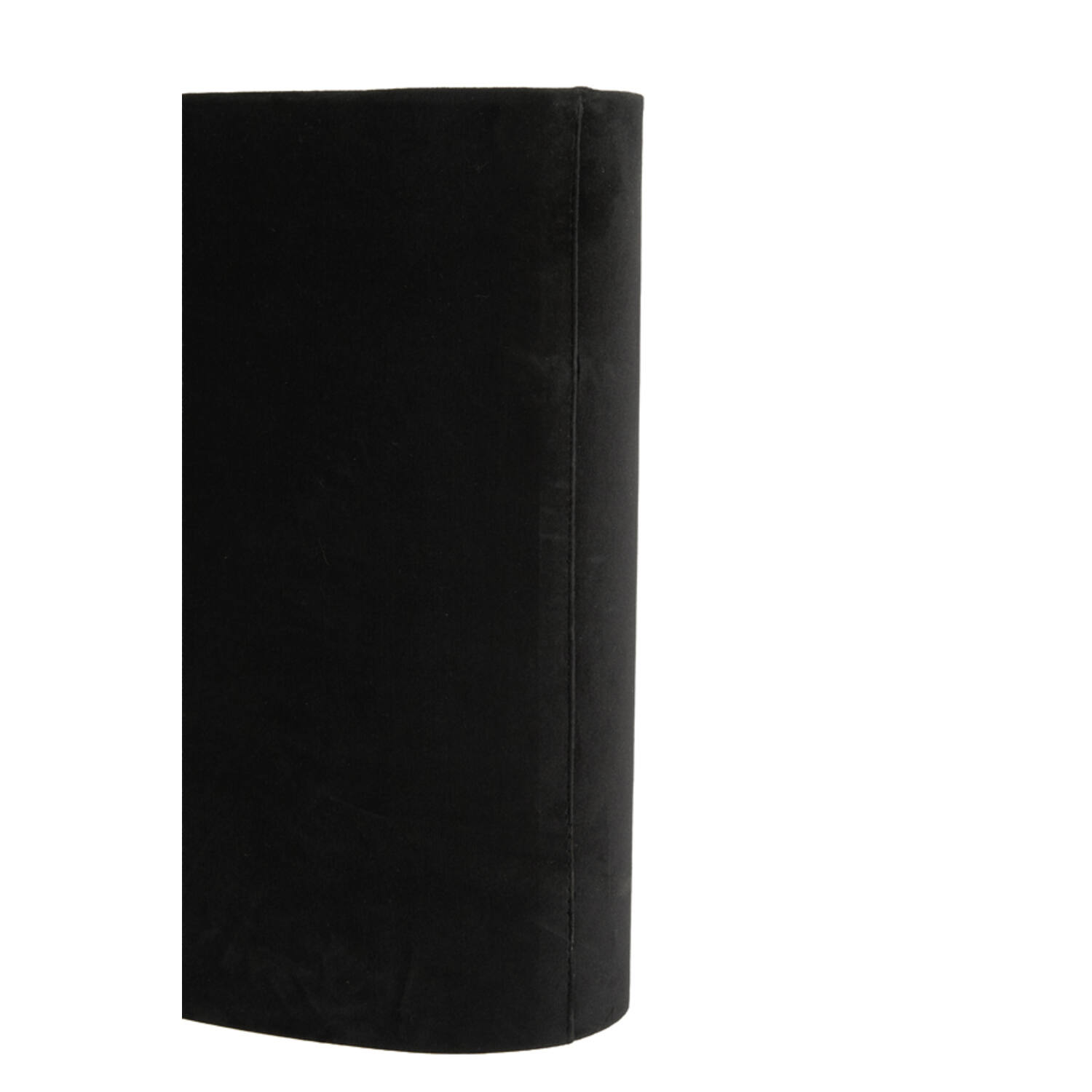 Shade oval straight slim 45-21-32 cm VELOURS black-taupe