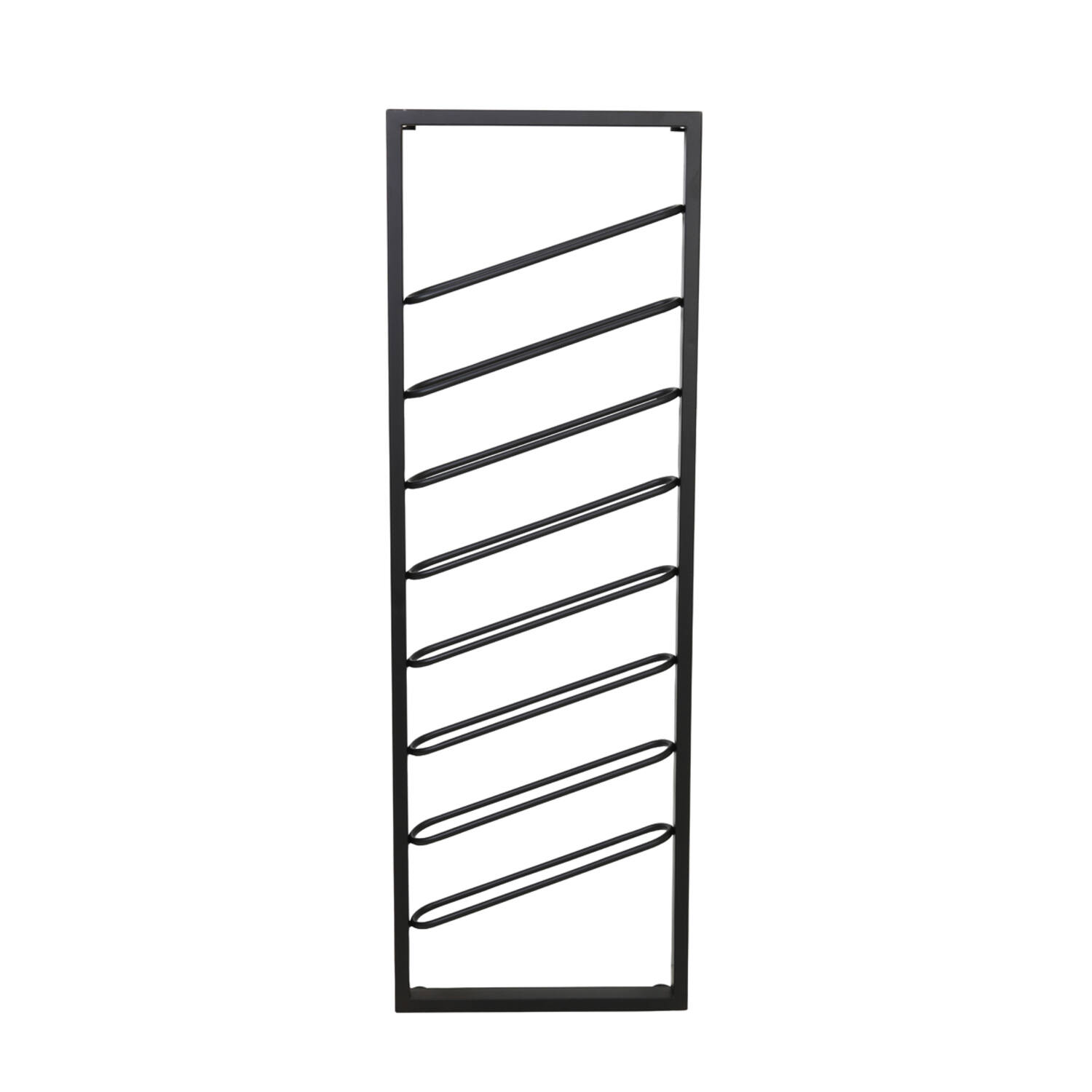 Wine rack 8 bottles 40x7x120 cm AMORE matt black