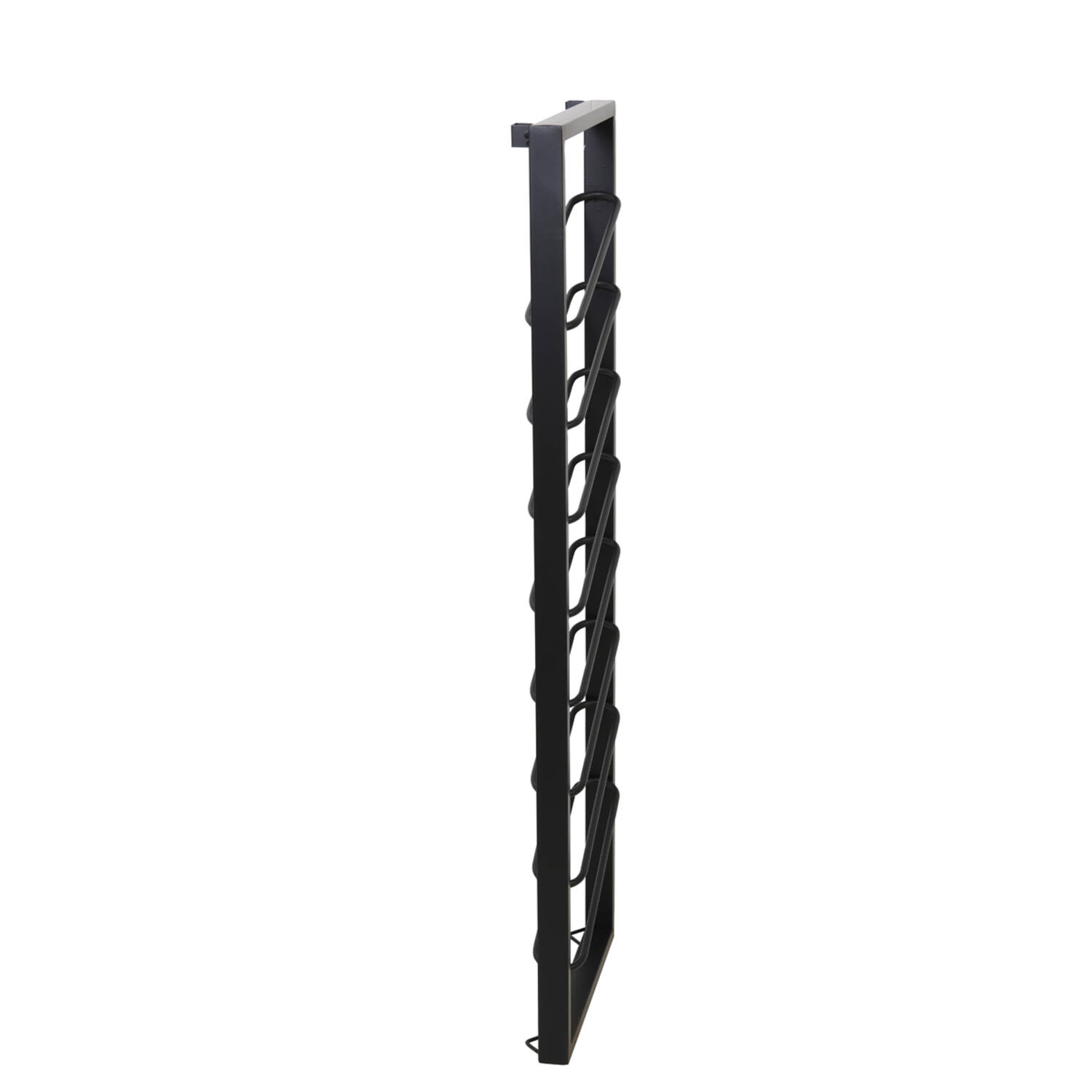 Wine rack 8 bottles 40x7x120 cm AMORE matt black