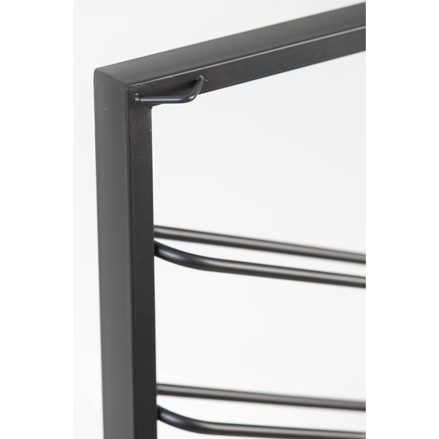 Wine rack 8 bottles 40x7x120 cm AMORE matt black