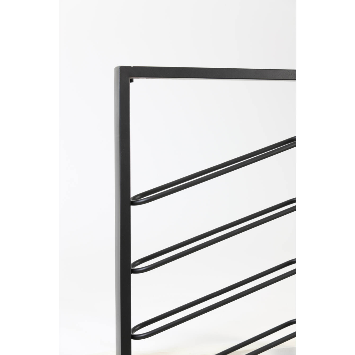 Wine rack 8 bottles 40x7x120 cm AMORE matt black