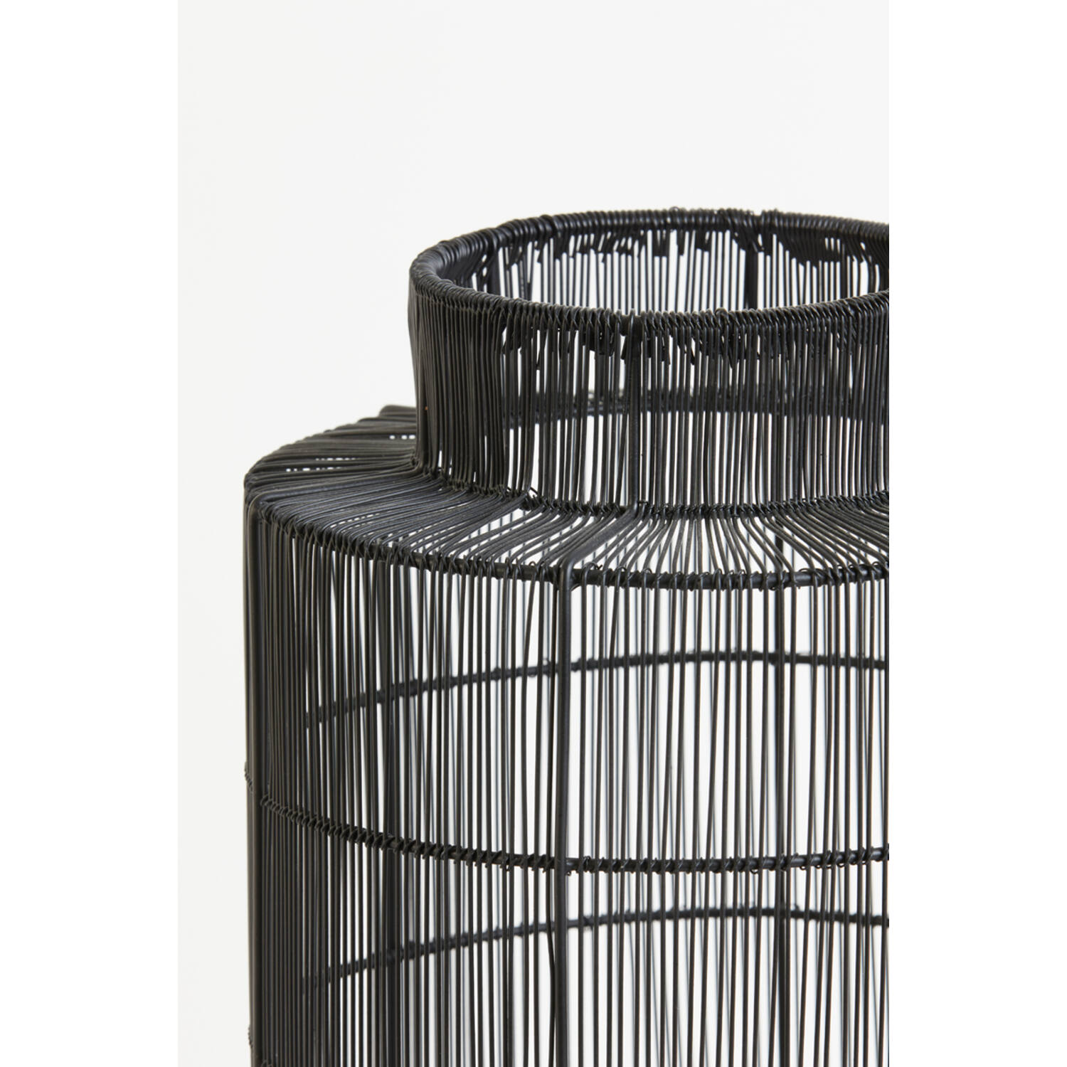 Tafellamp lantaarn Ø24x52 cm GRUARO draad zwart-antiek brons