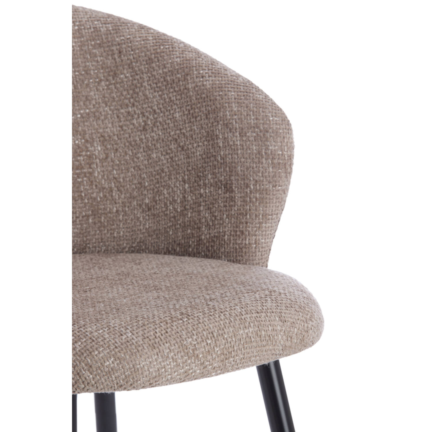 Dining chair 58x58x78 cm RADAJA taupe+black