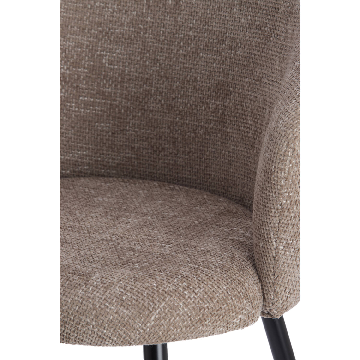 Dining chair 58x58x78 cm RADAJA taupe+black