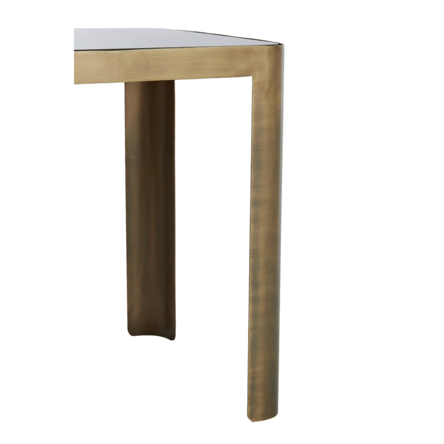 Bijzettafel S/2 30x30x40+45x45x50 cm OXE ant. br+smoke gl.