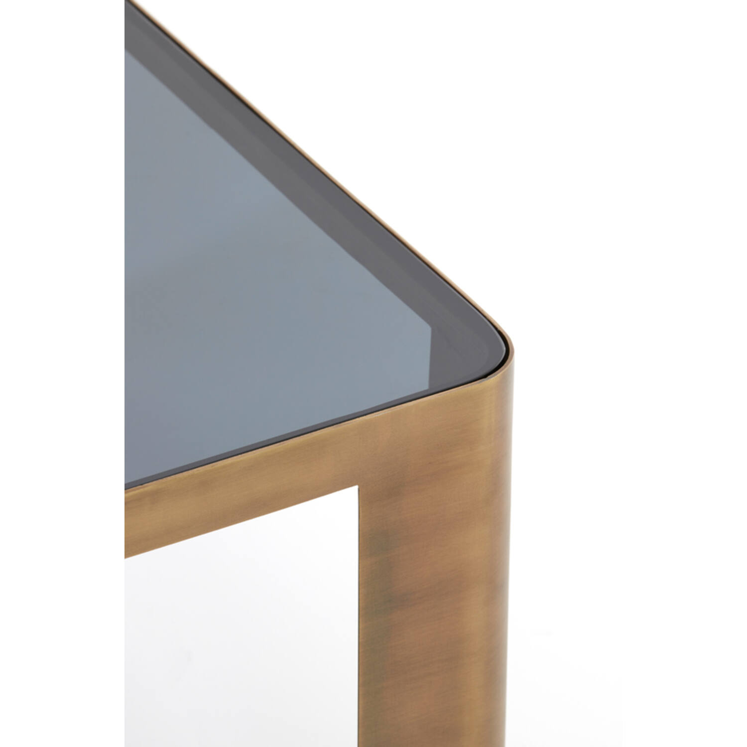 Bijzettafel S/2 30x30x40+45x45x50 cm OXE ant. br+smoke gl.