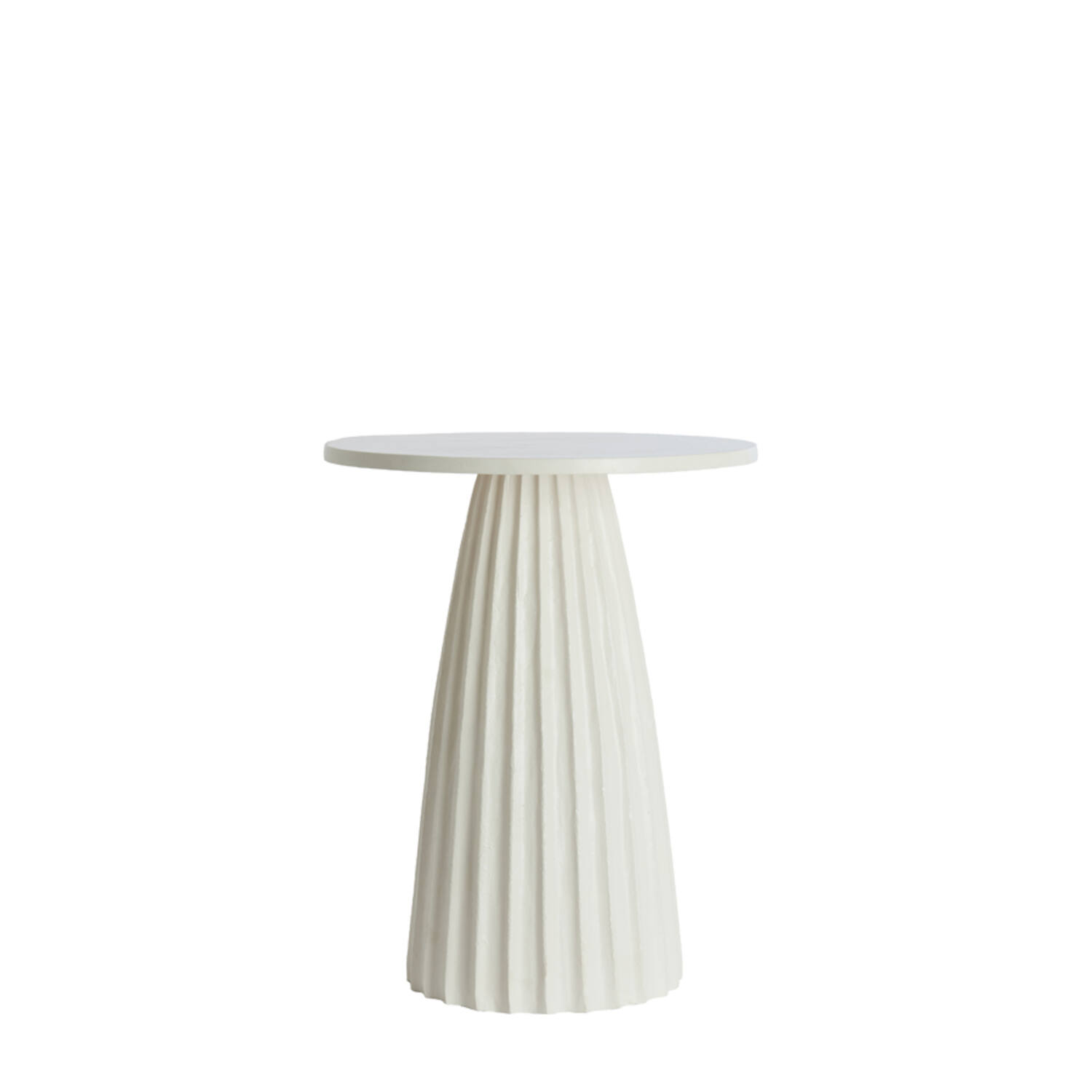 Side table Ø40x51 cm VEGLIA cream