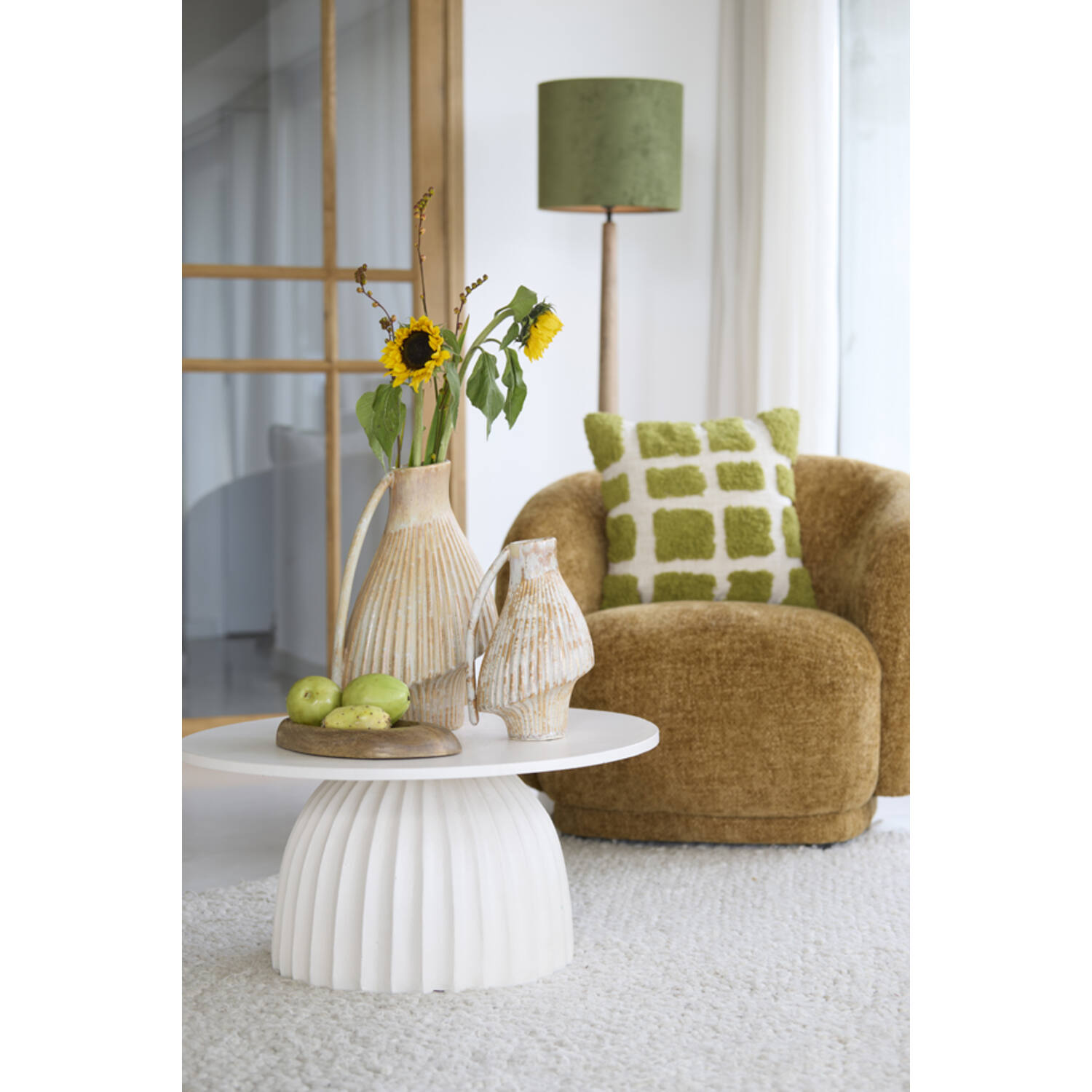 Side table Ø70x33,5 cm VEGLIA cream