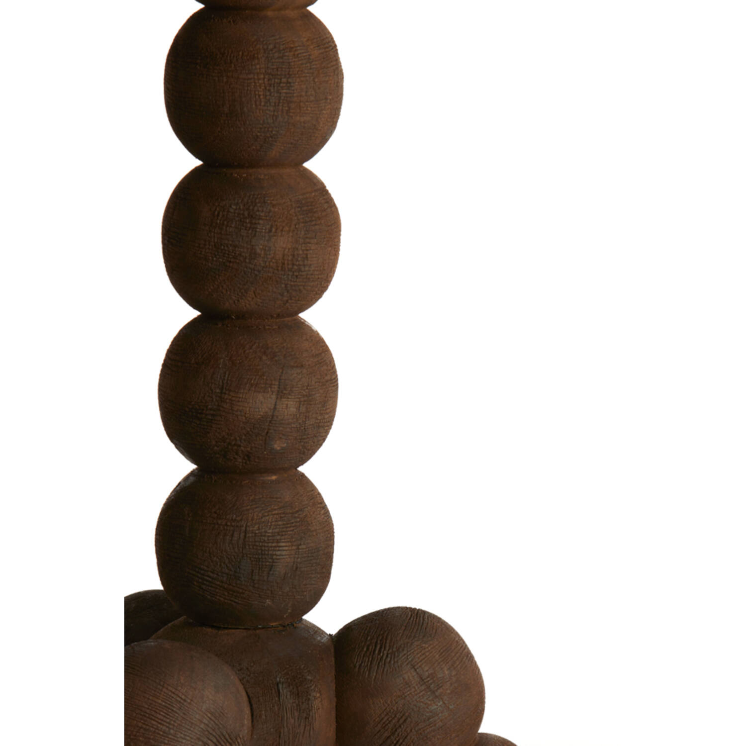 Bijzettafel Ø35x54 cm VEGLIO hout mat donker bruin