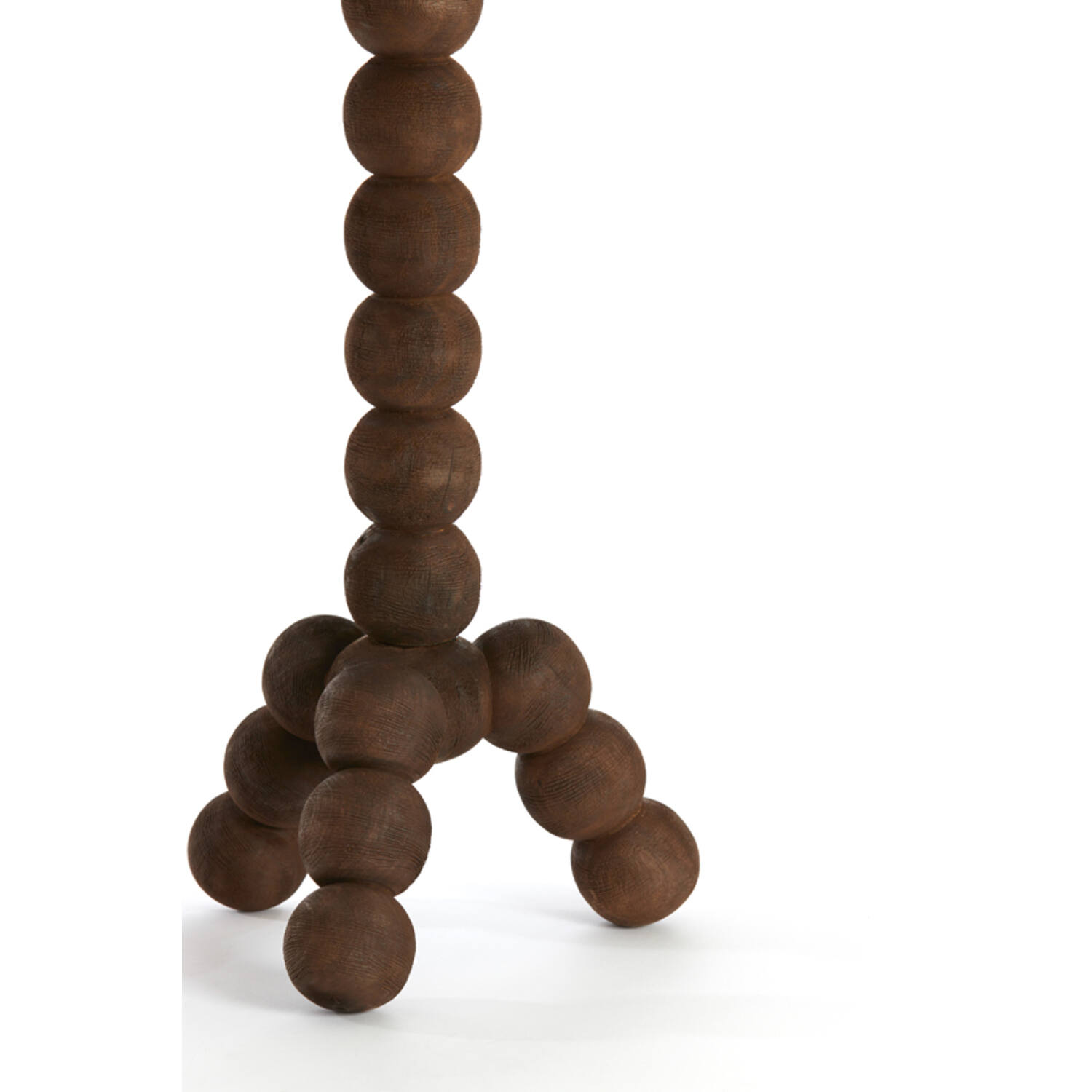 Bijzettafel Ø35x54 cm VEGLIO hout mat donker bruin