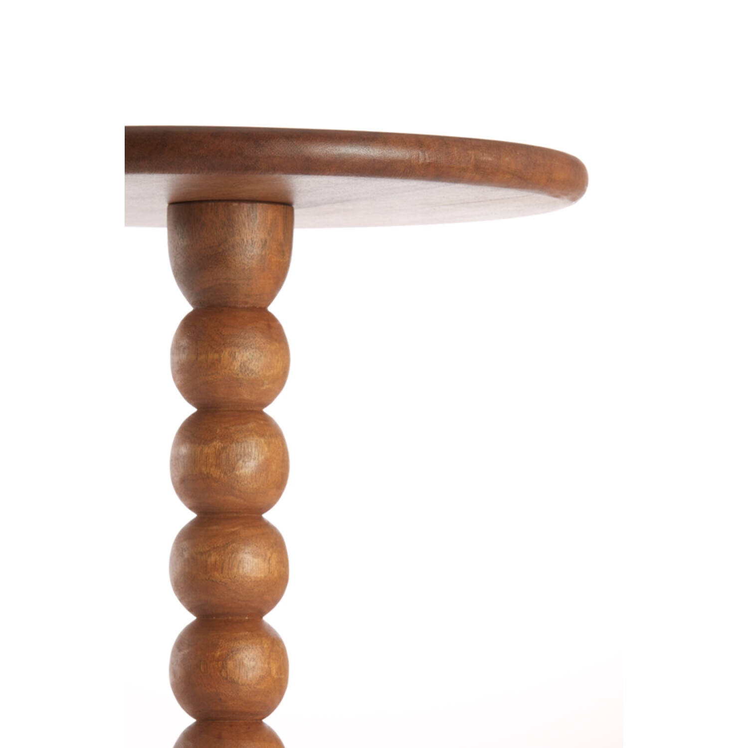 Bijzettafel Ø35x54 cm VEGLIO hout olie bruin