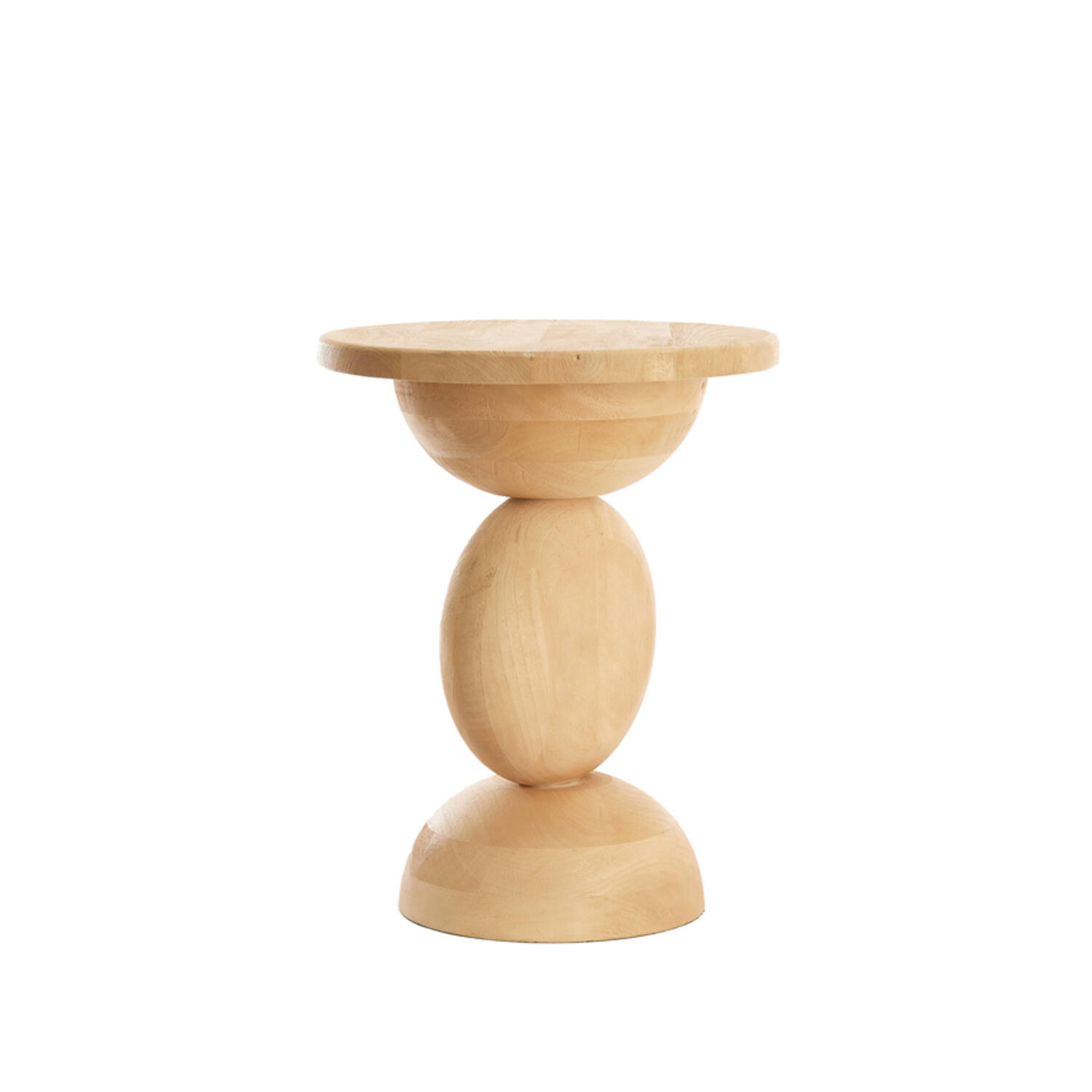 Side table Ø40x50 cm MIRTO wood matt natural