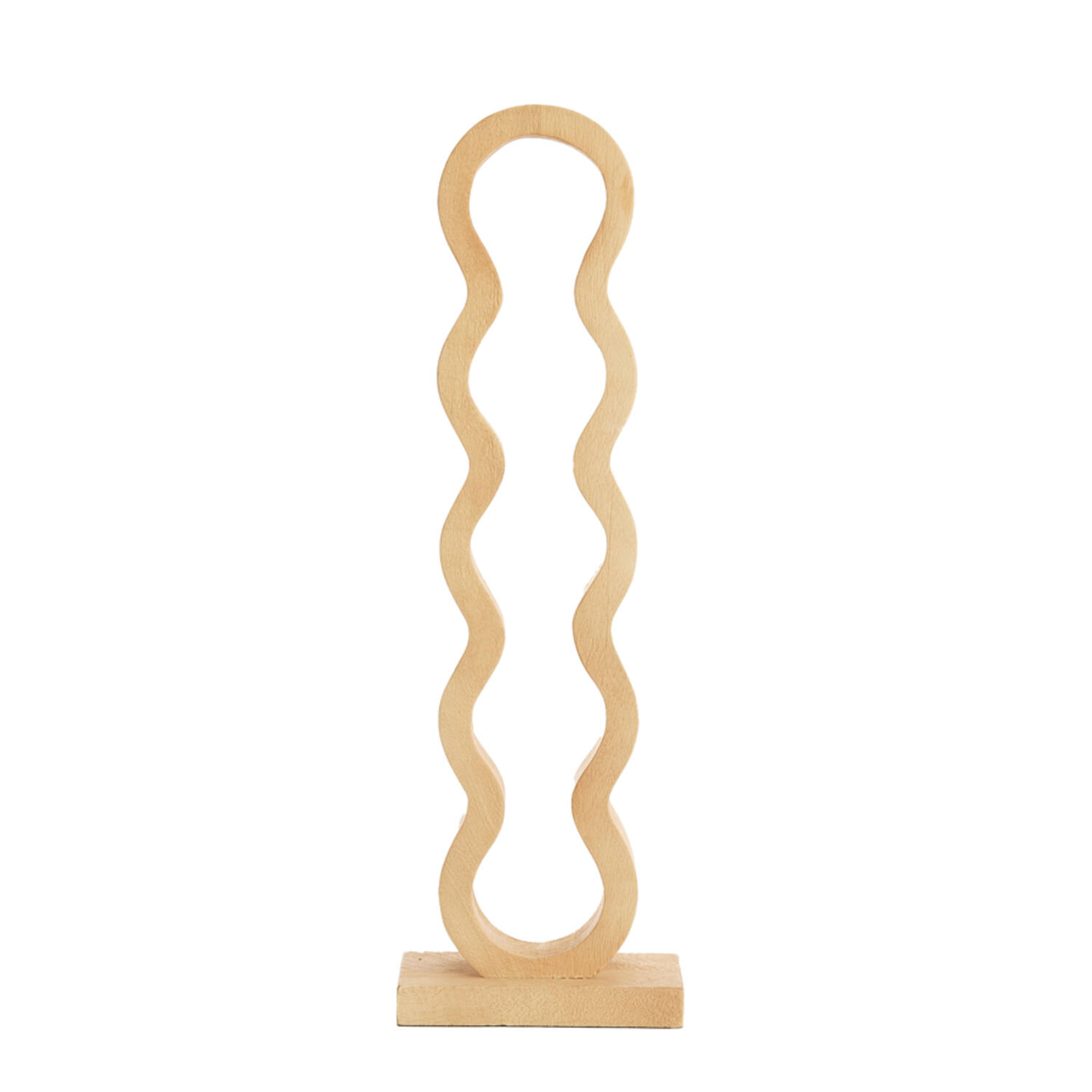 Wine rack 5 bottles 18x13x58 cm EDOLO wood matt natural