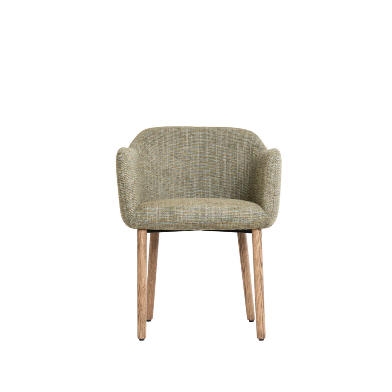 Dining chair 59,5x59x76 cm BLAINE green+wood dark brown