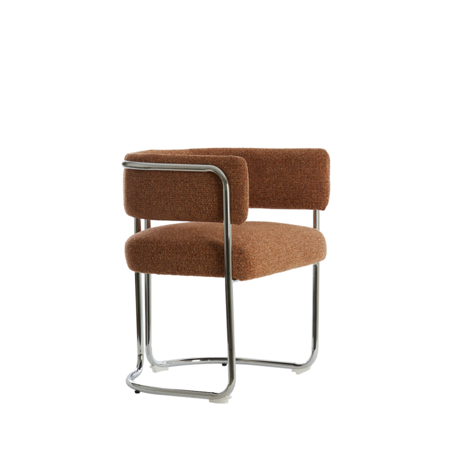 Eetkamerstoel 57x53x73,5 cm ADANTE karamel+chroom