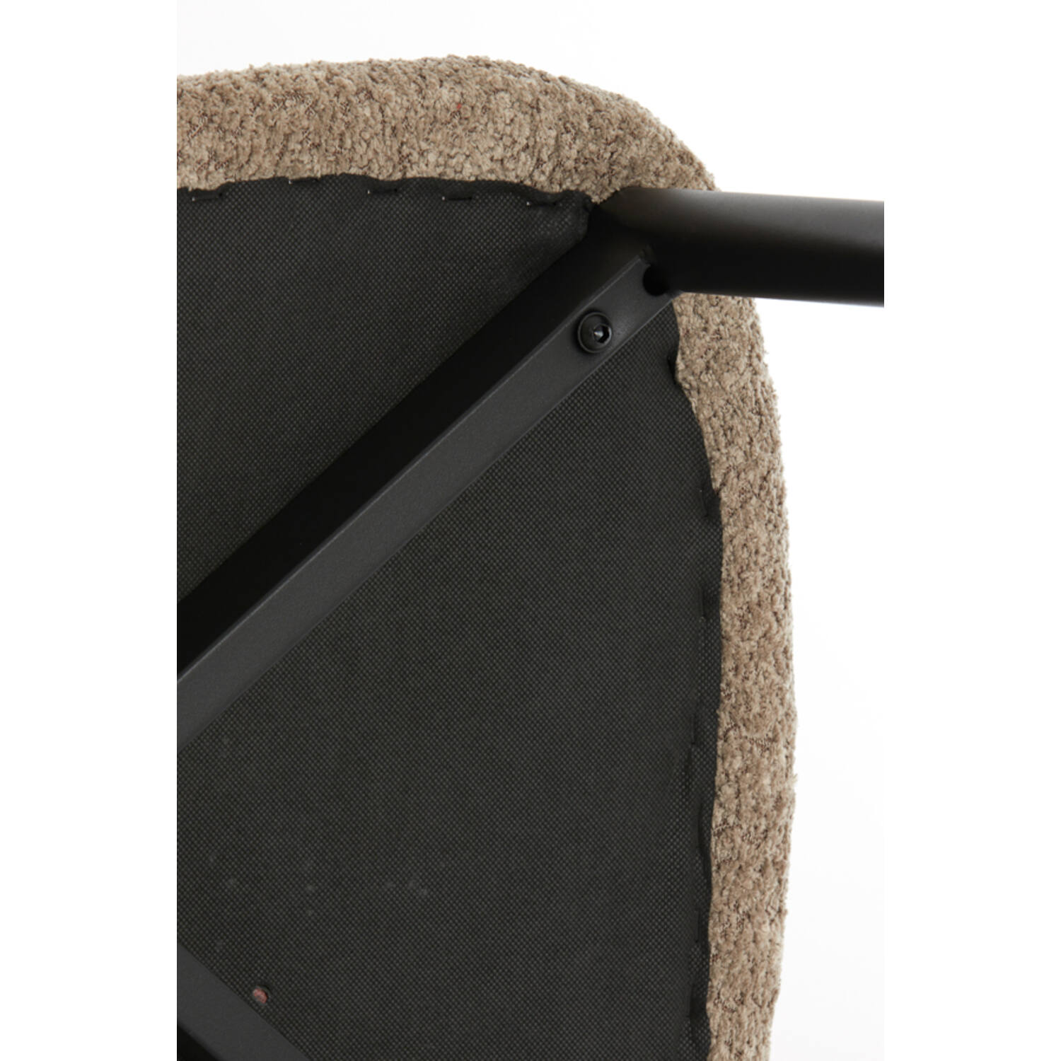 Dining chair 54x52x76 cm ENIOLA taupe+black