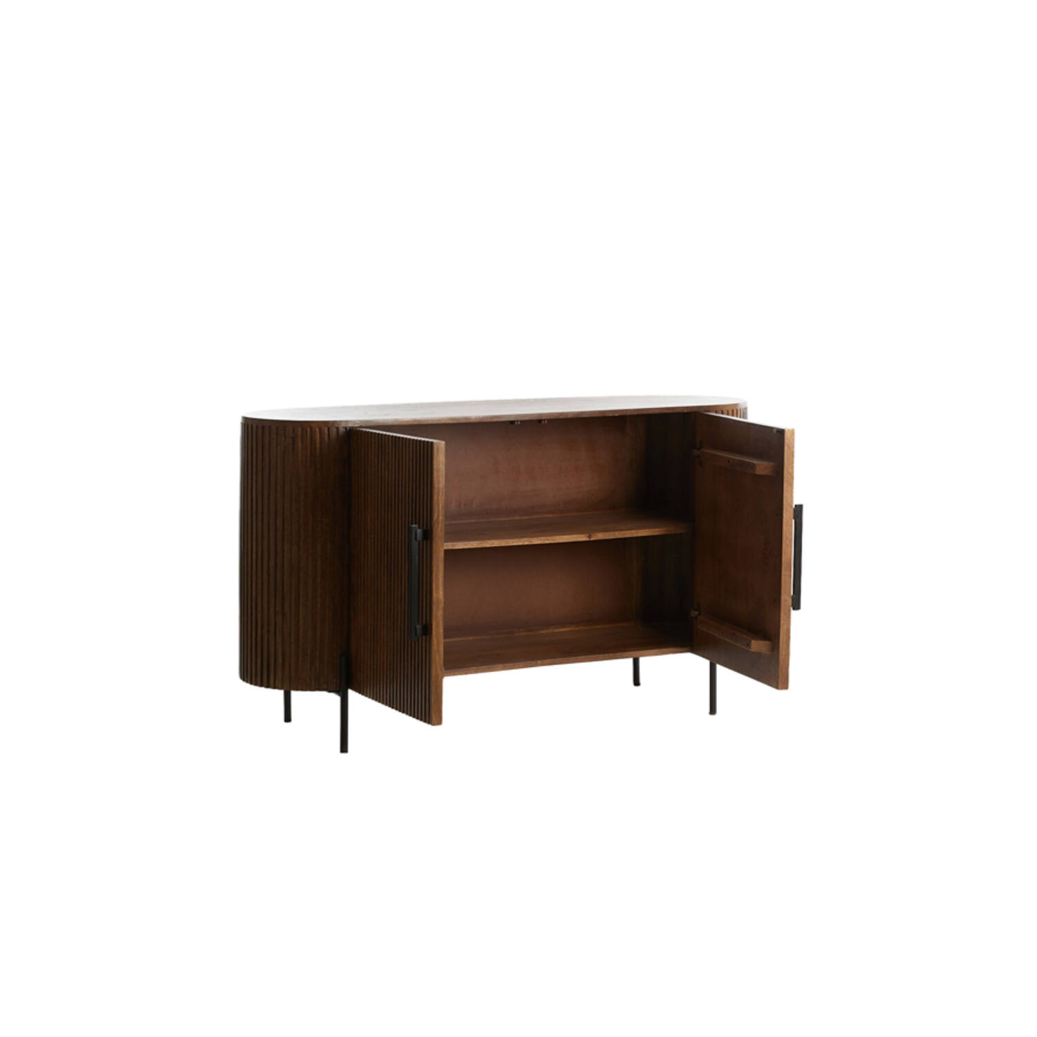 Cabinet 140x40x78 cm DUMOSI wood dark brown